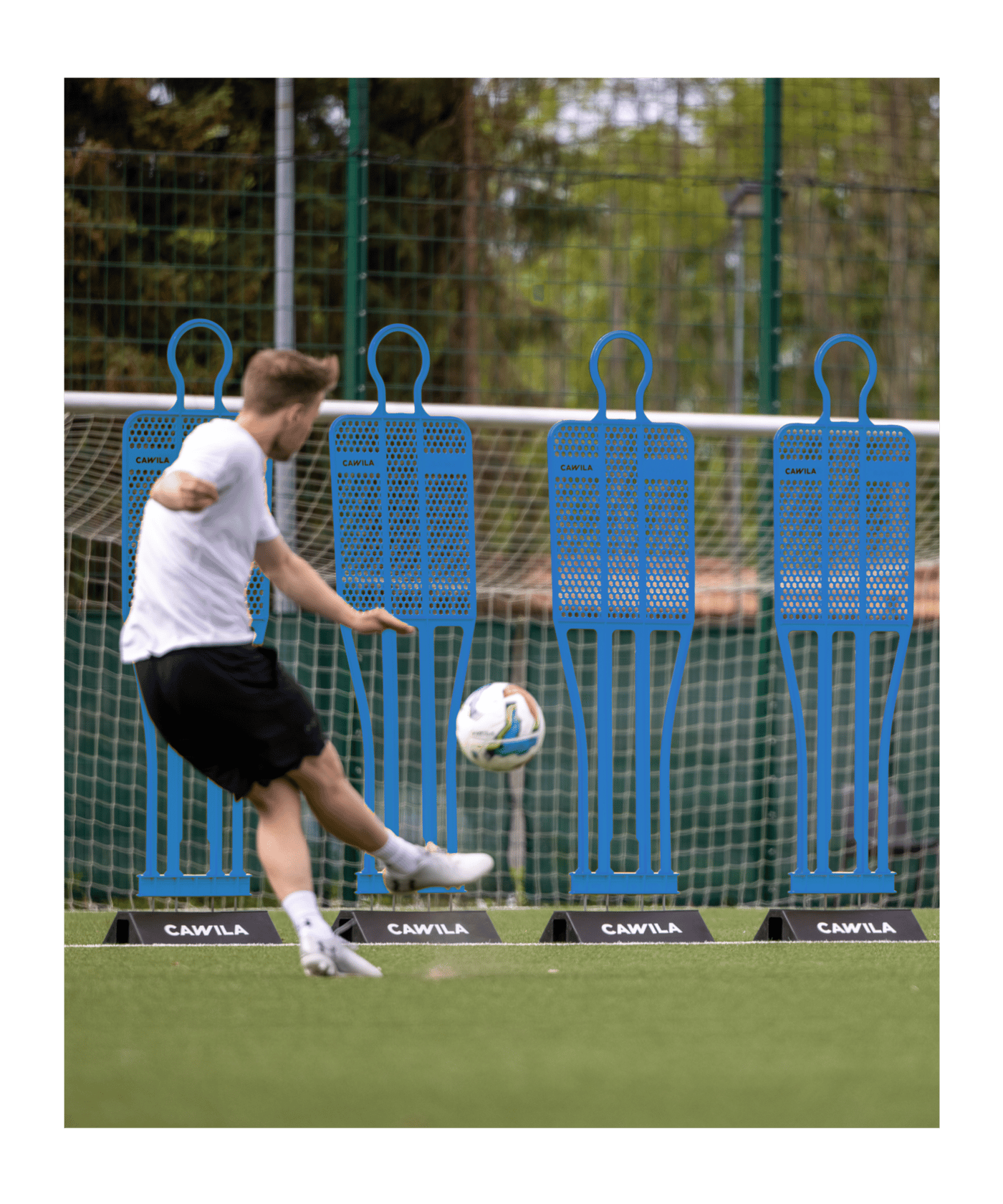 Cawila Trainingsdummy LIGA 180cm Blau | | Freistoßdummy aus sehr robustem Kunststoff - blau