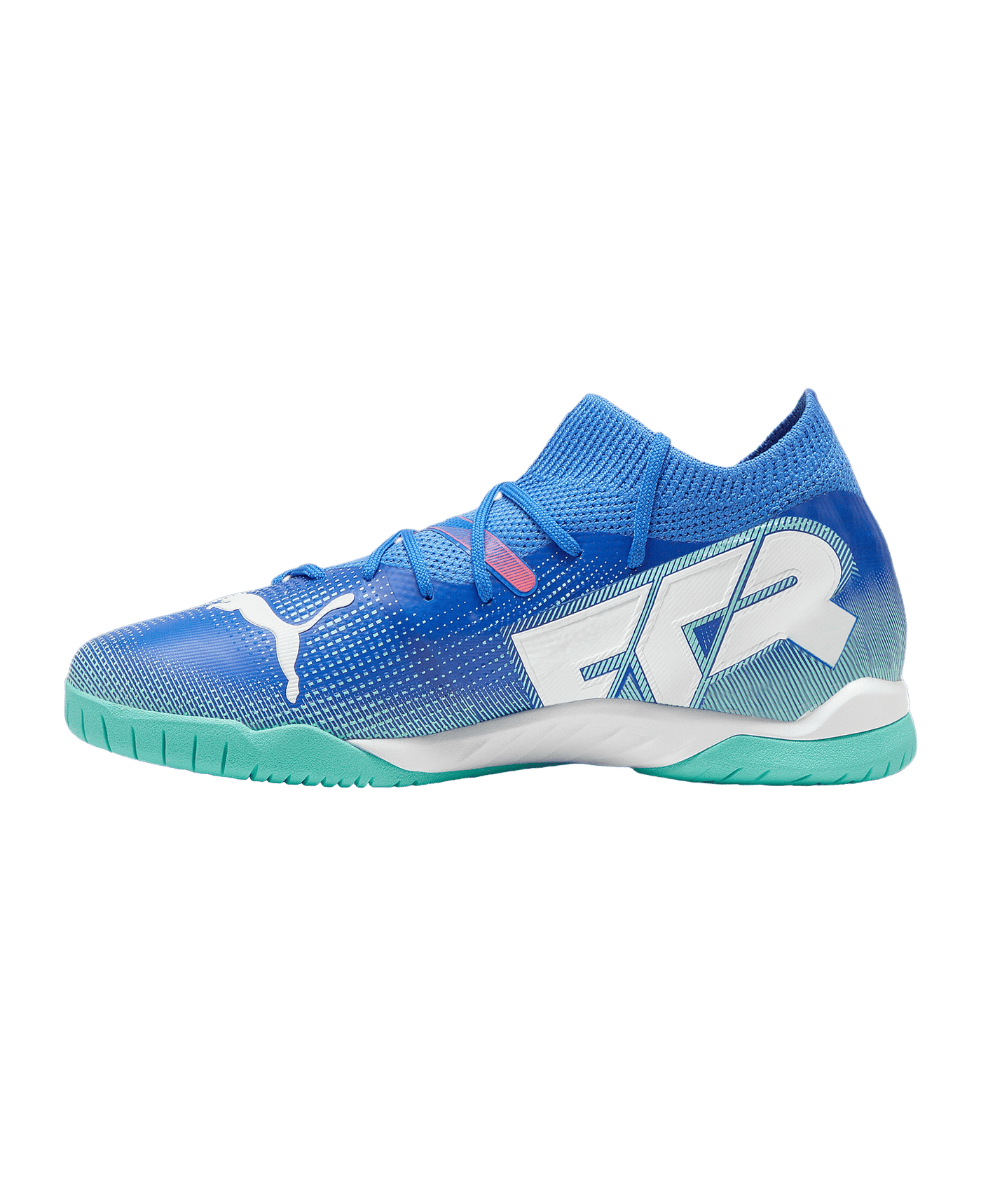 PUMA FUTURE 7 Match IT Halle Mid Formula Jr Kids Blau Weiss F01 - blau