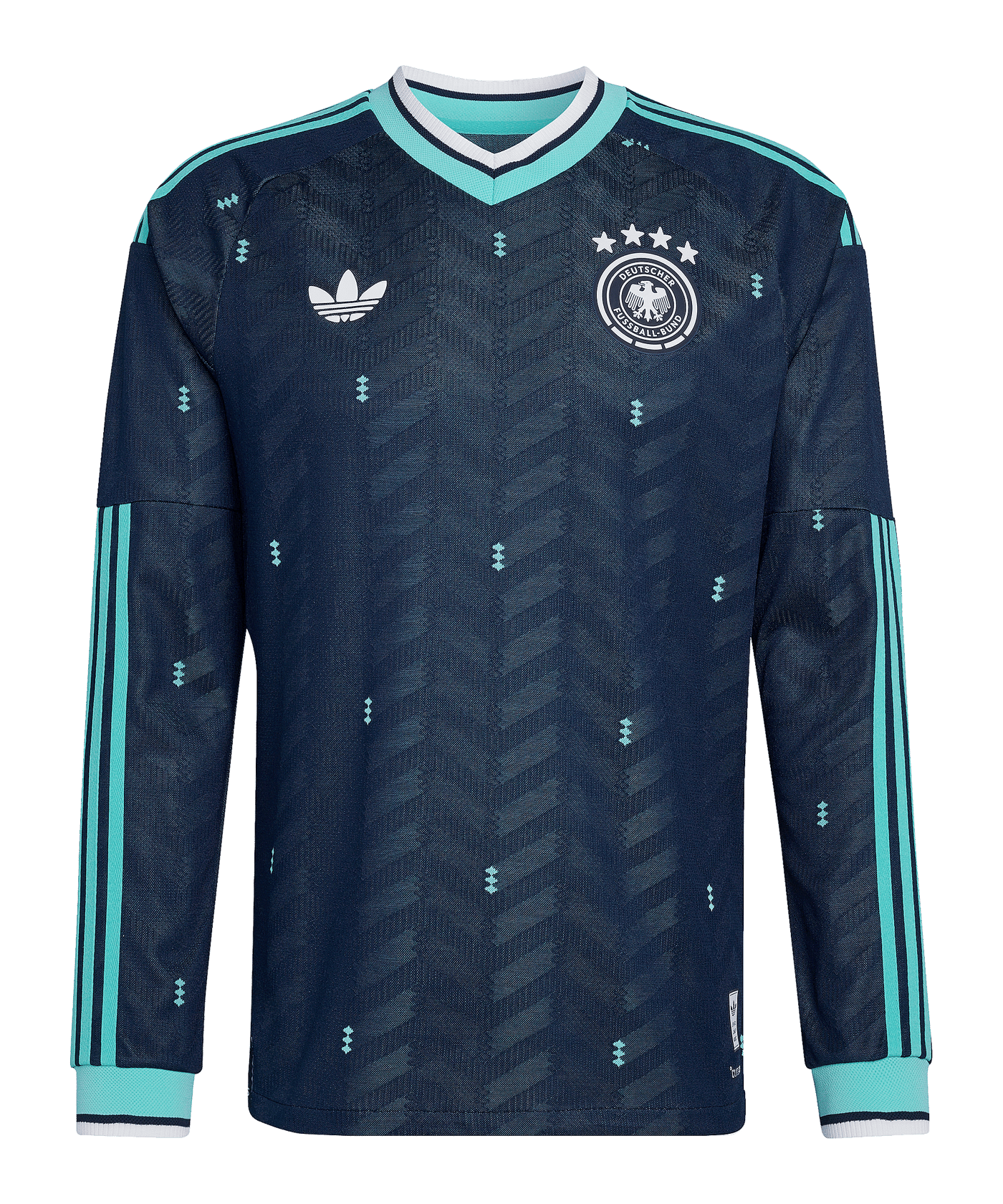 adidas DFB Deutschland Authentic Trikot Langarm |  Away WM 2026 Blau - blau