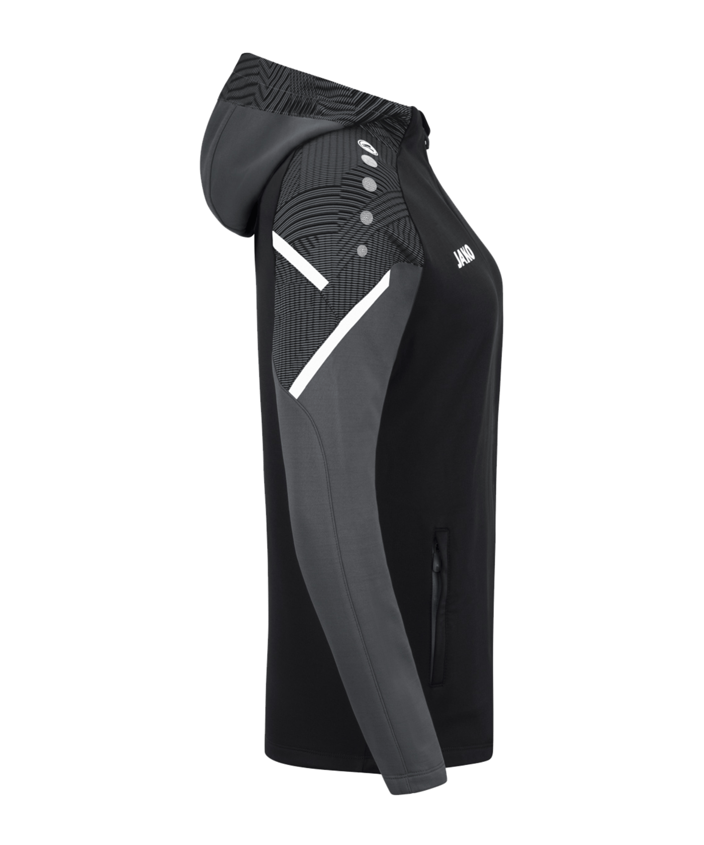 JAKO Performance Kapuzenjacke Damen Schwarz F804 - schwarz