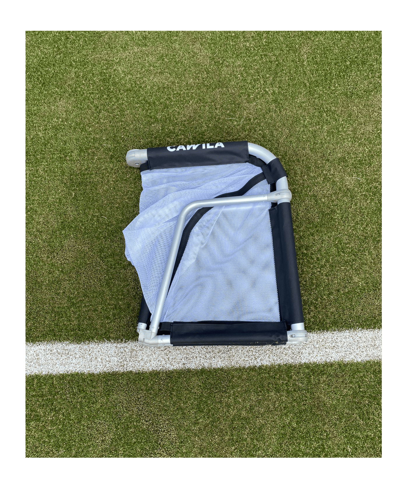 Cawila LIGA Fußball Minitor | Alu Klapptor | 145 x 95cm - silber