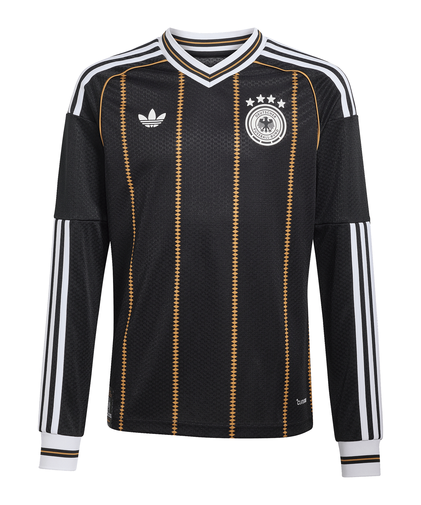 adidas Deutschland Trikot Langarm 3rd 2026 Kids Schwarz - schwarz