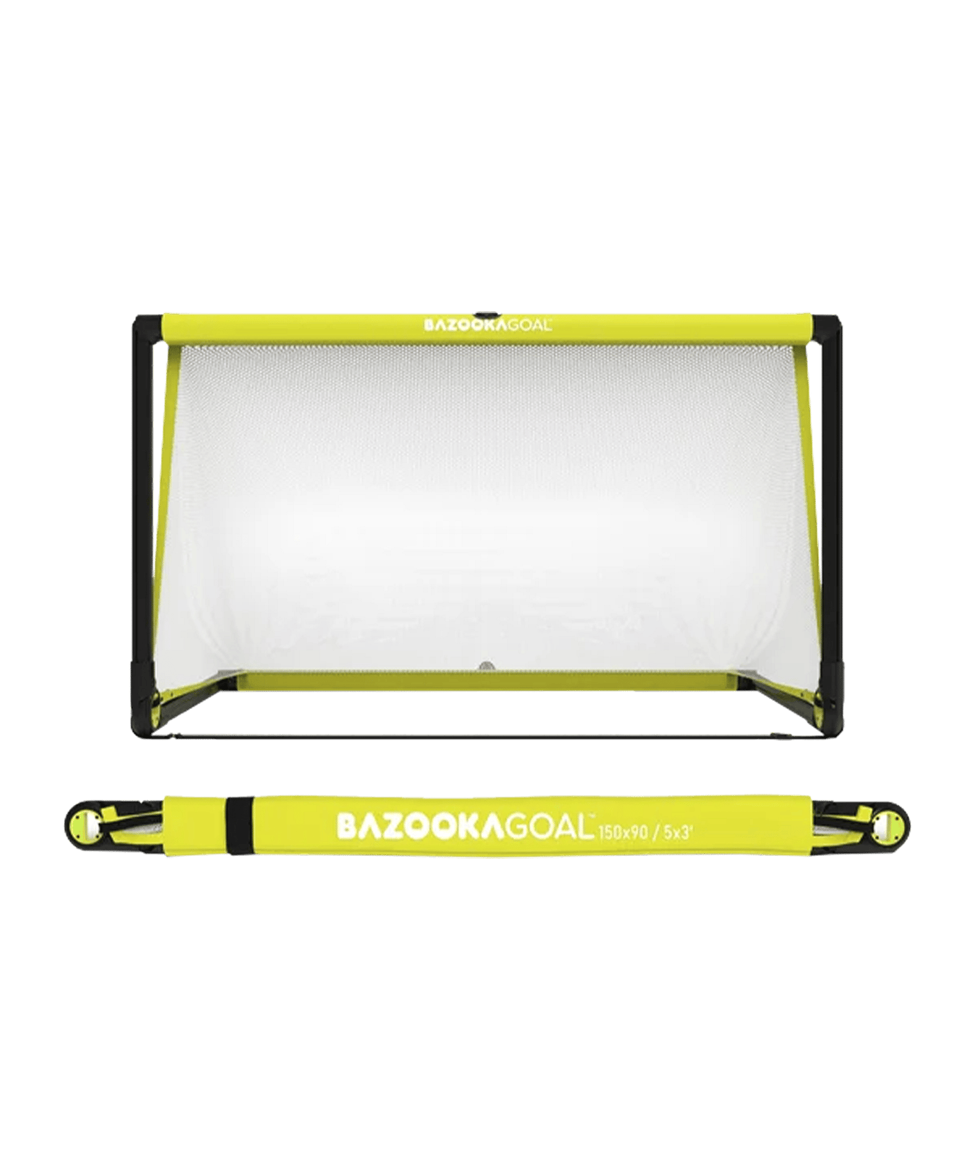 BAZOOKAGOAL CLASSIC PVC | 150x90cm | Gelb Weiss | - gelb