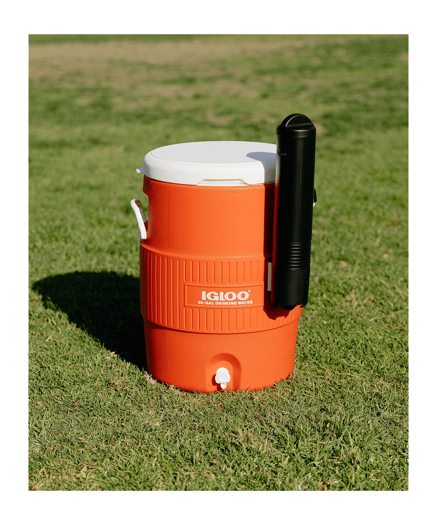 Igloo 10 Gallon Seat Top with Cup Dispenser 37,9L Getränkekühler Accessoire Orange - orange