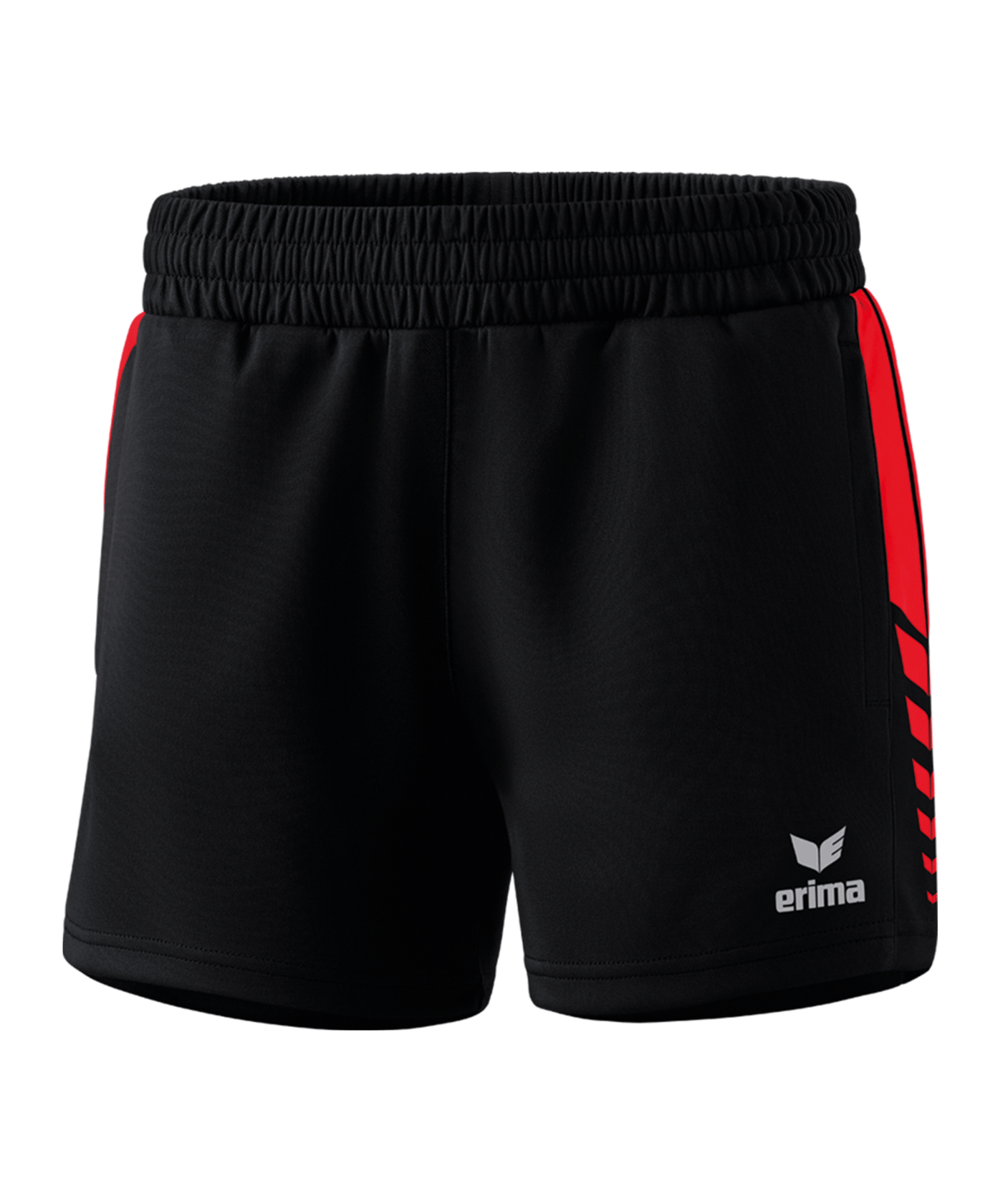 Erima Six Wings Worker Short Damen Schwarz Rot - schwarz