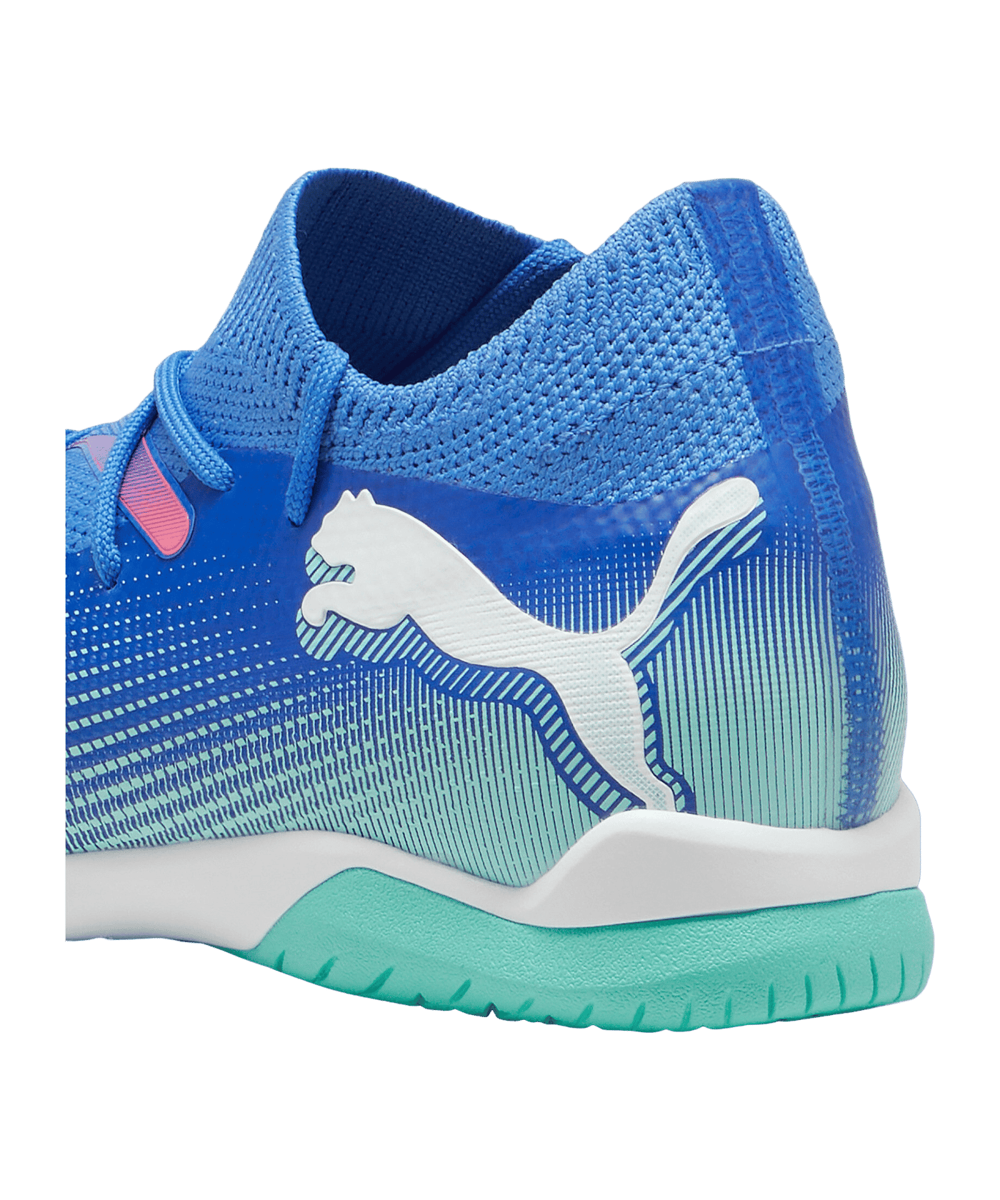 PUMA FUTURE 7 Match IT Halle Mid Formula Jr Kids Blau Weiss F01 - blau