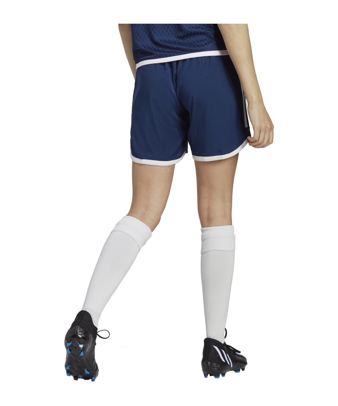 adidas Tiro 23 Competition Match Short Damen Blau Weiss - dunkelblau