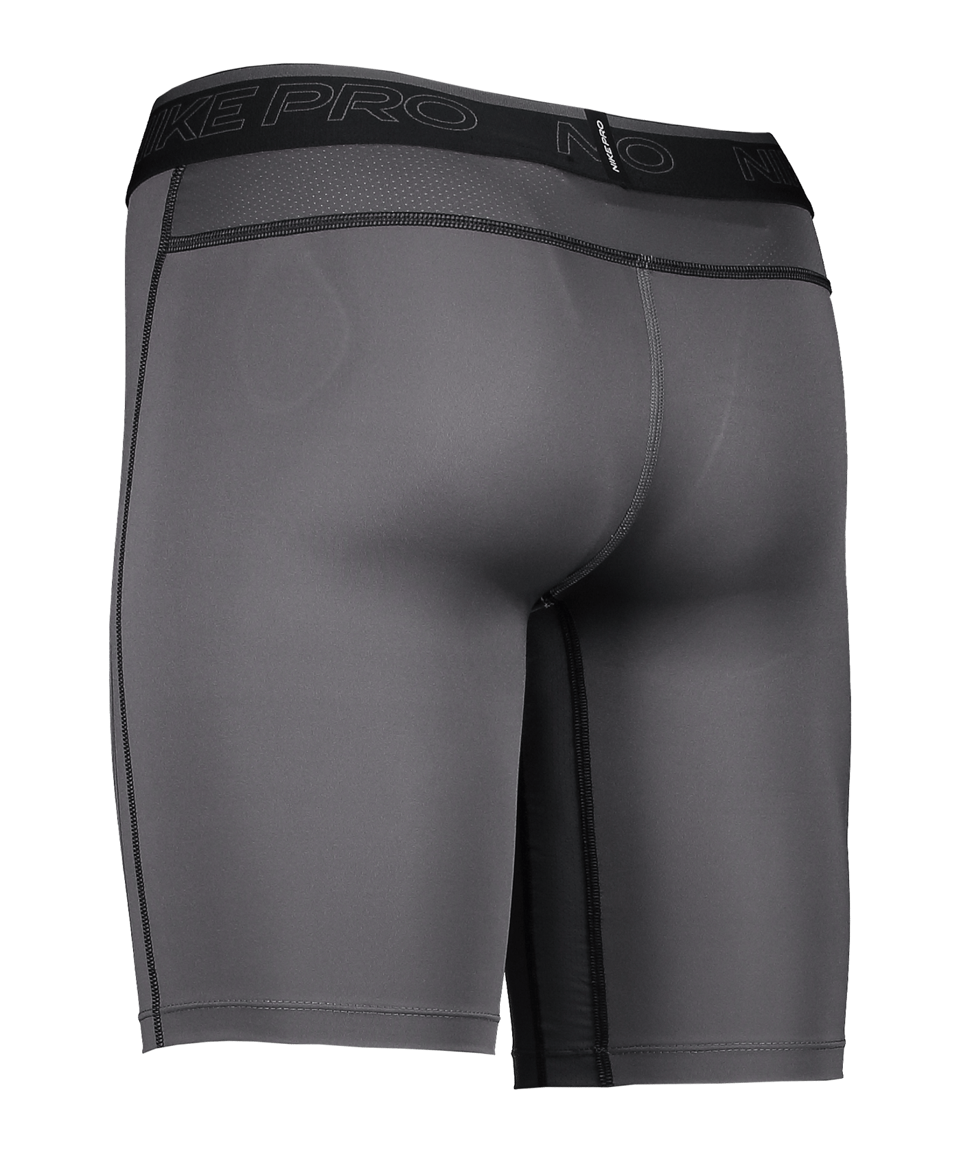 Nike Pro Long Short Grau Schwarz F068 - grau