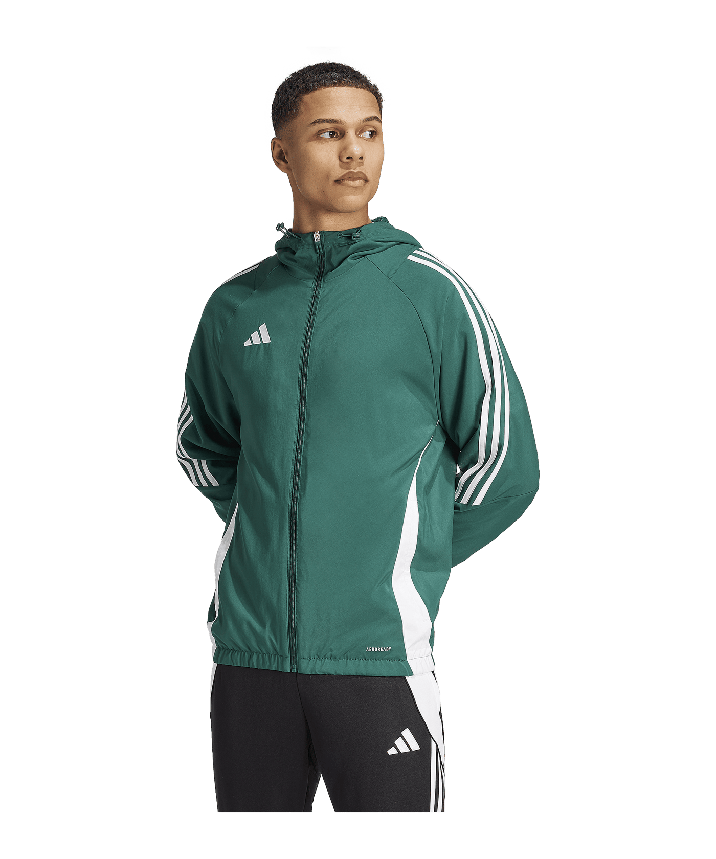 adidas Tiro 24 Windbreaker Grün Weiss - gruen