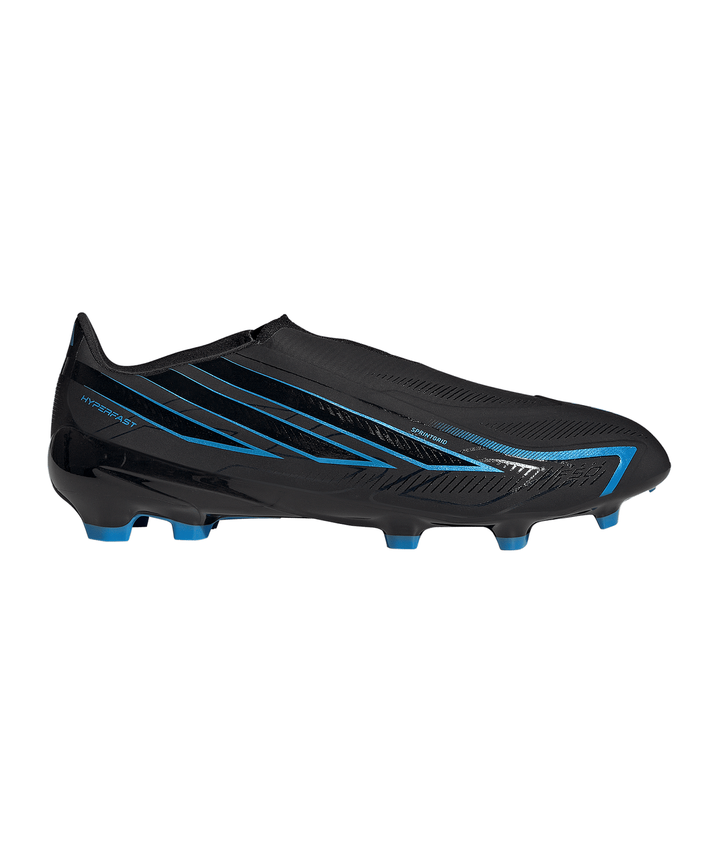 adidas F50 Hyperfast League Laceless FG Schwarz - schwarz