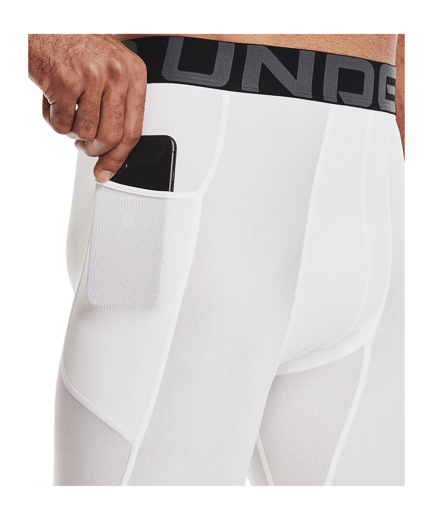 Under Armour HG 3/4 Tight Weiss F100 - weiss