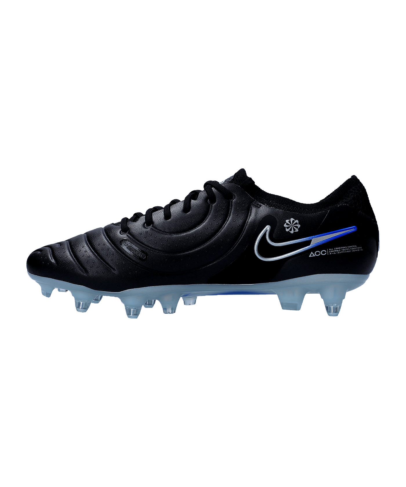 Nike Tiempo Legend X Elite SG AC Shadow Schwarz Silber Blau F040 - schwarz