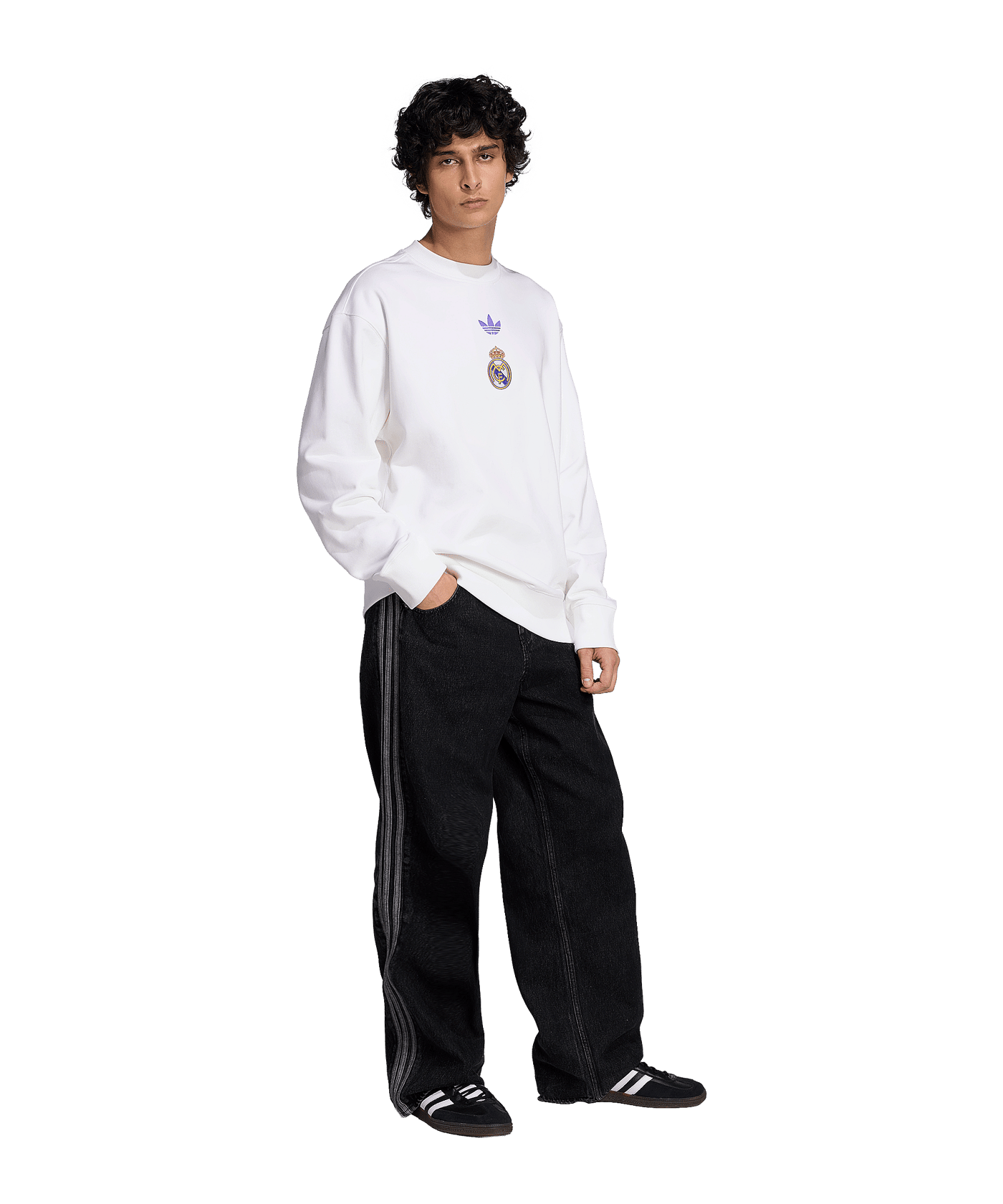 adidas Real Madrid Lfstlr Sweatshirt Weiß - weiss