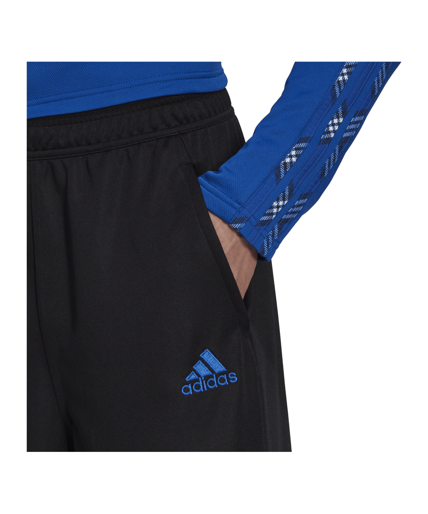 adidas Tiro 7/8 Hose Schwarz Blau - schwarz