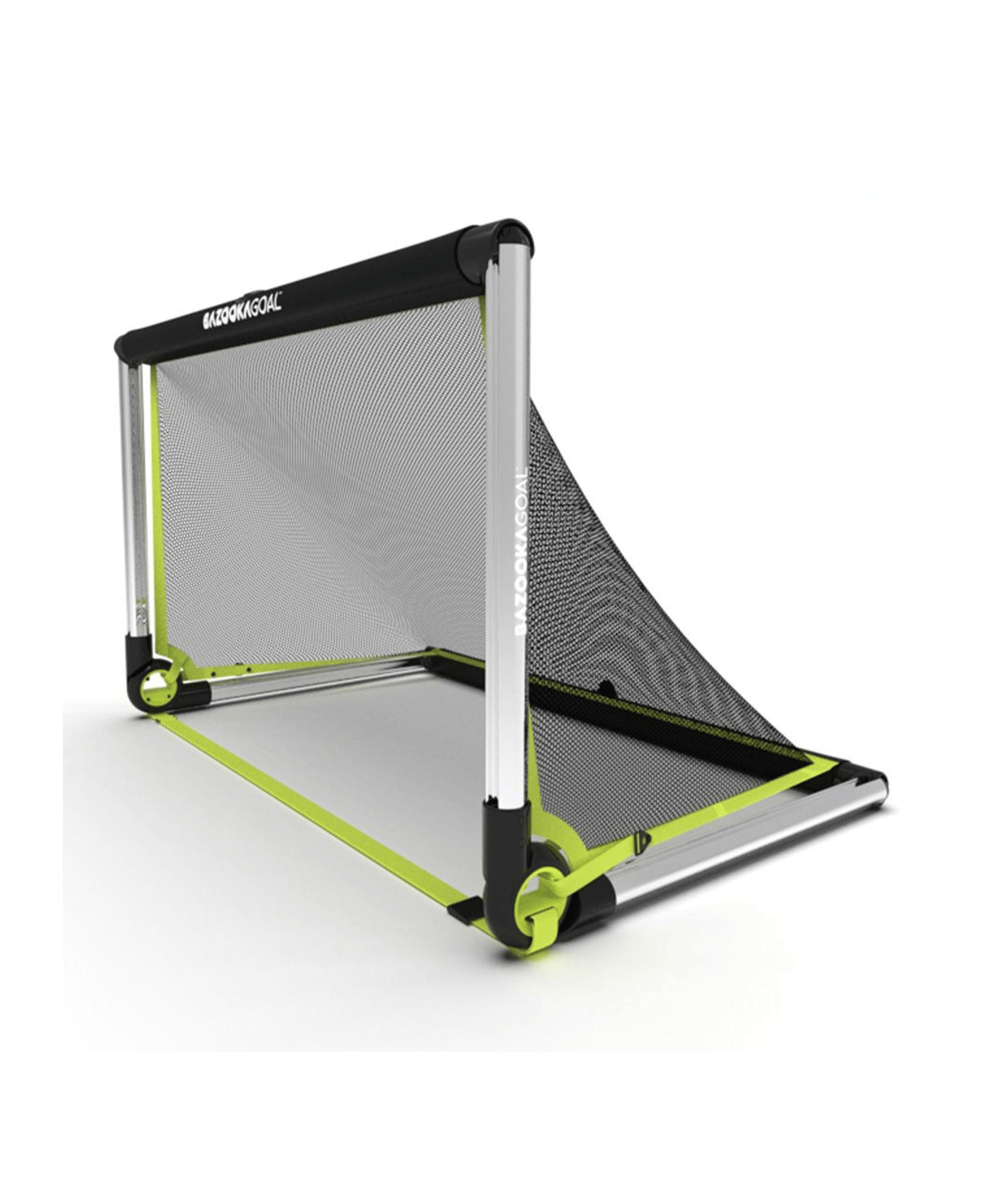 Bazookagoal ALUMINIUM Teleskoptor | 120x75 cm | Schwarz - schwarz