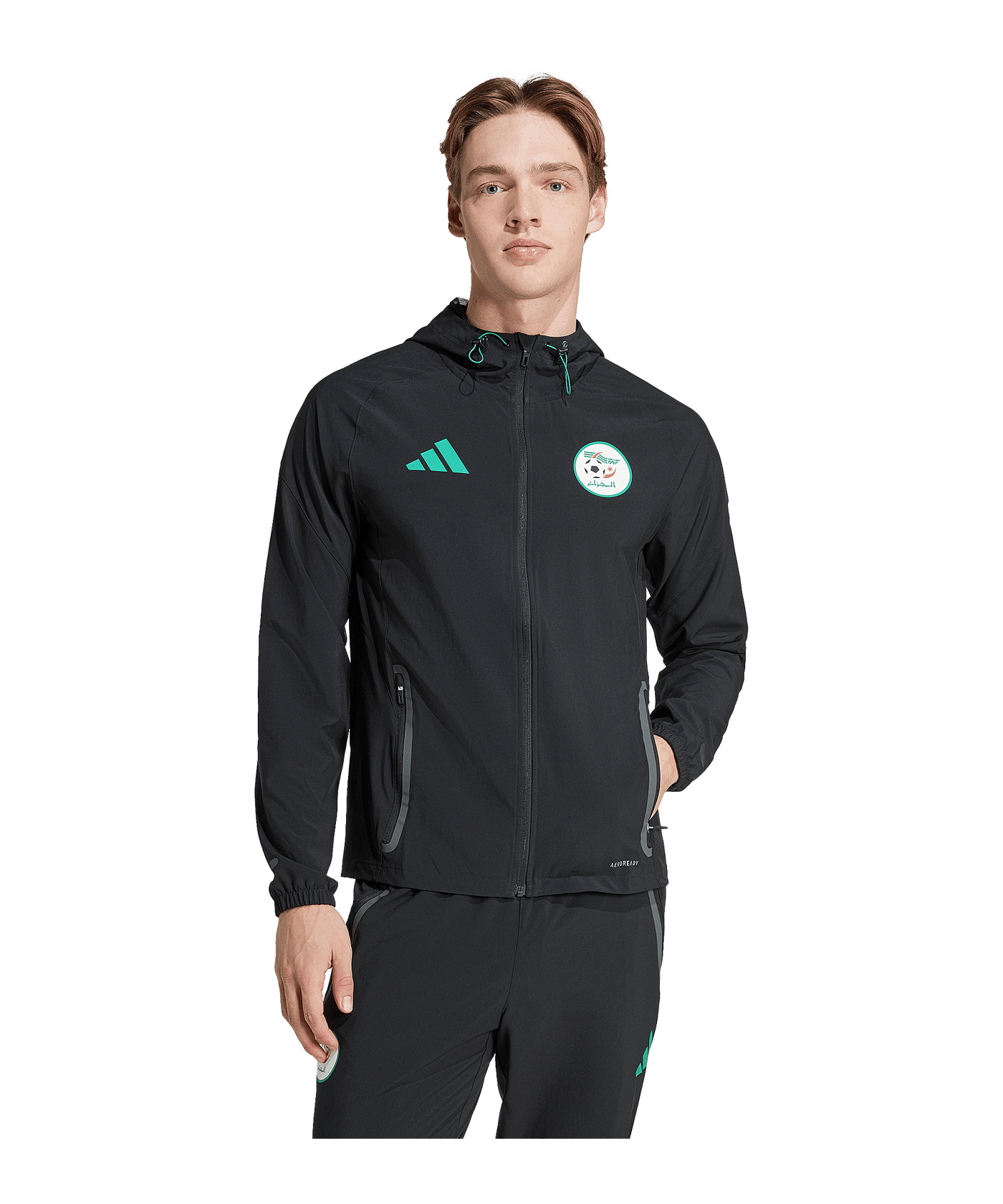 adidas Algerien Tiro Tech Travel Jacke Schwarz - schwarz