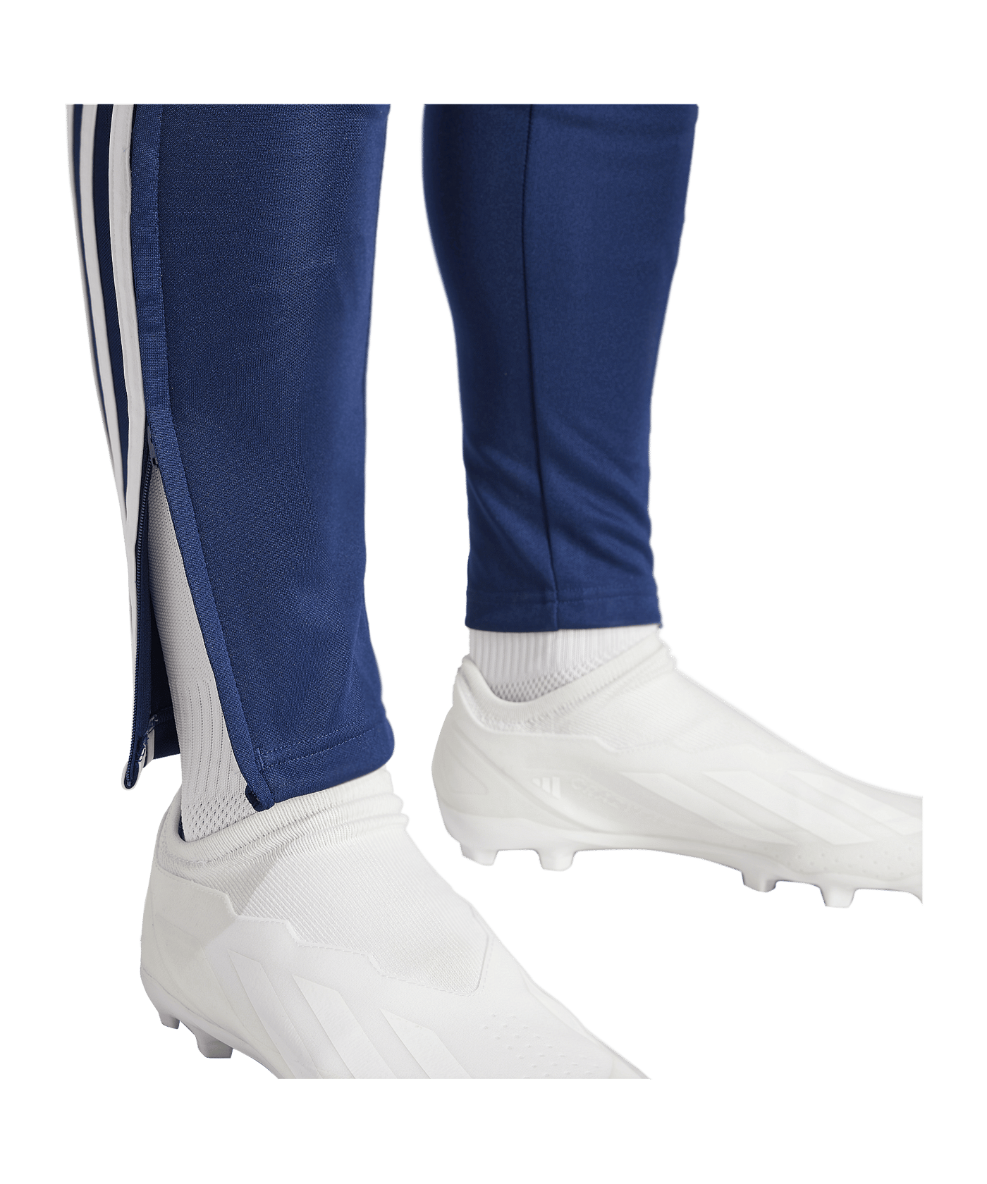 adidas Tiro 24 Slim Trainingshose Blau Weiss - blau
