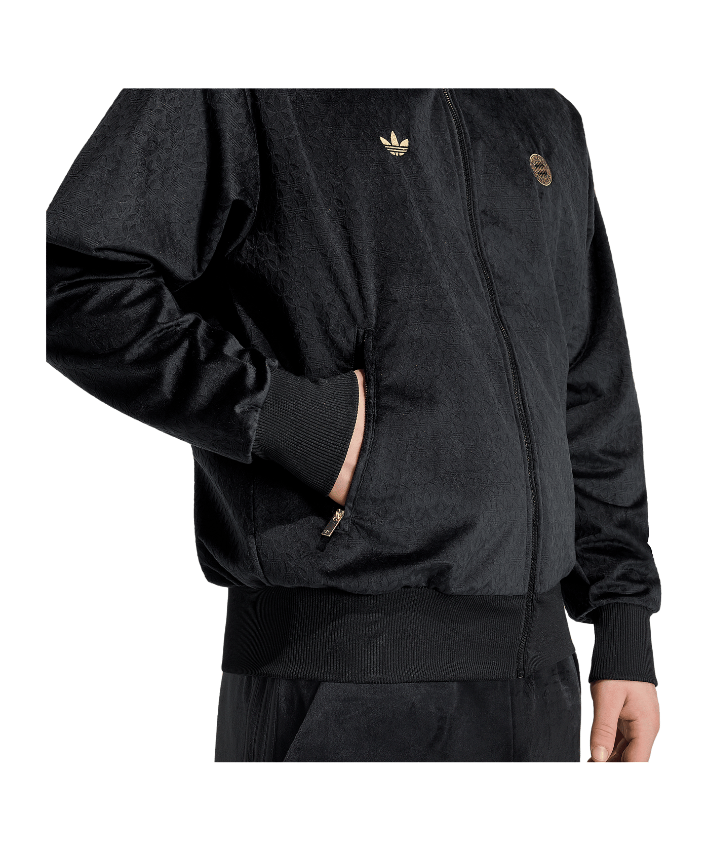 adidas FC Bayern München Track Sweatshirt Schwarz - schwarz
