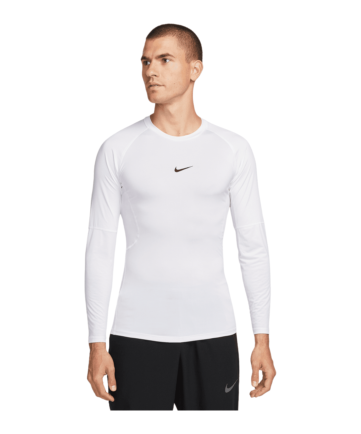 Nike Pro Dri-Fit Sweatshirt Weiss F100 - weiss