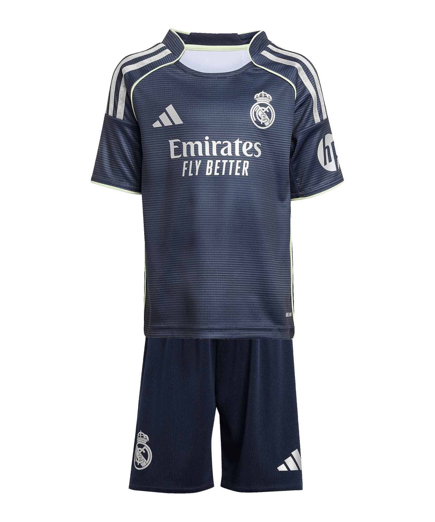 adidas Real Madrid Mini Trikot Set Away 2025/2026 Kids Blau - blau