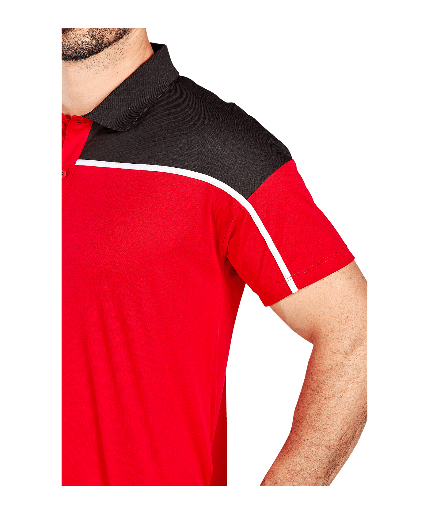 Erima Change by Poloshirt Rot Schwarz | - rot