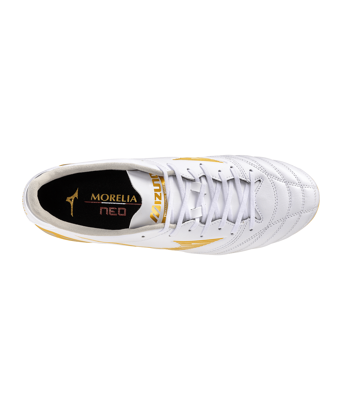 Mizuno Morelia Neo IV Pro FG Bright Gold Weiß F50 - weiss