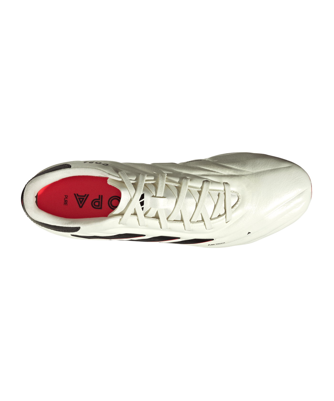 adidas COPA Pure 2 Pro FG Solar Energy Weiss Schwarz Rot - weiss