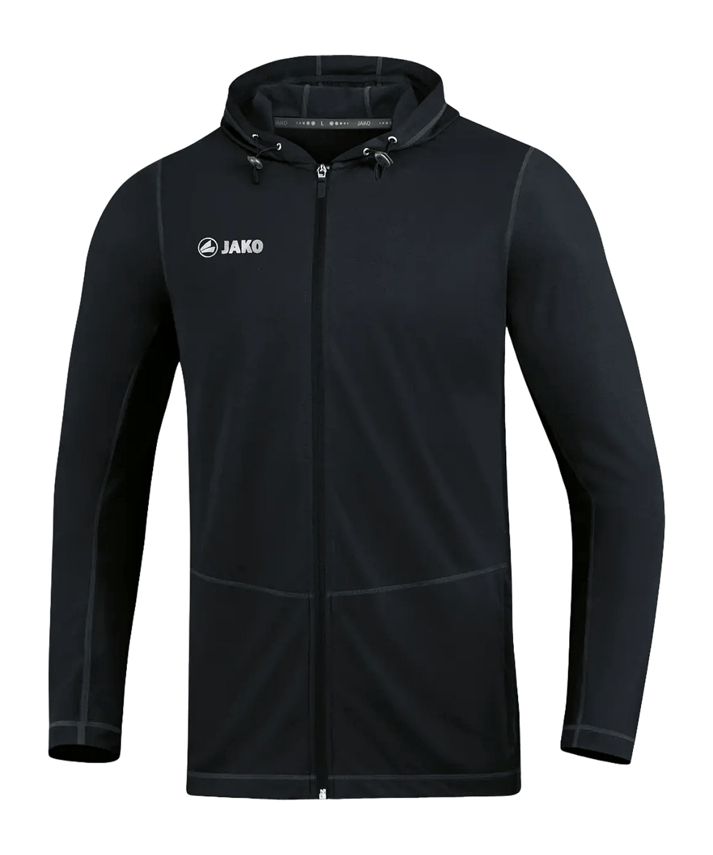 JAKO Run 2.0 Kapuzenjacke Running Schwarz F08 - schwarz