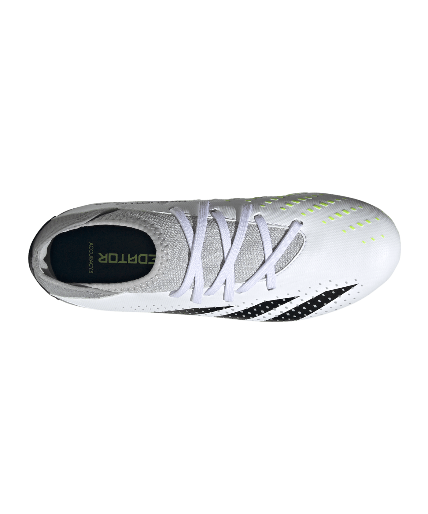adidas Predator Accuracy.3 FG Crazyrush Kids Weiss Schwarz Gelb - weiss