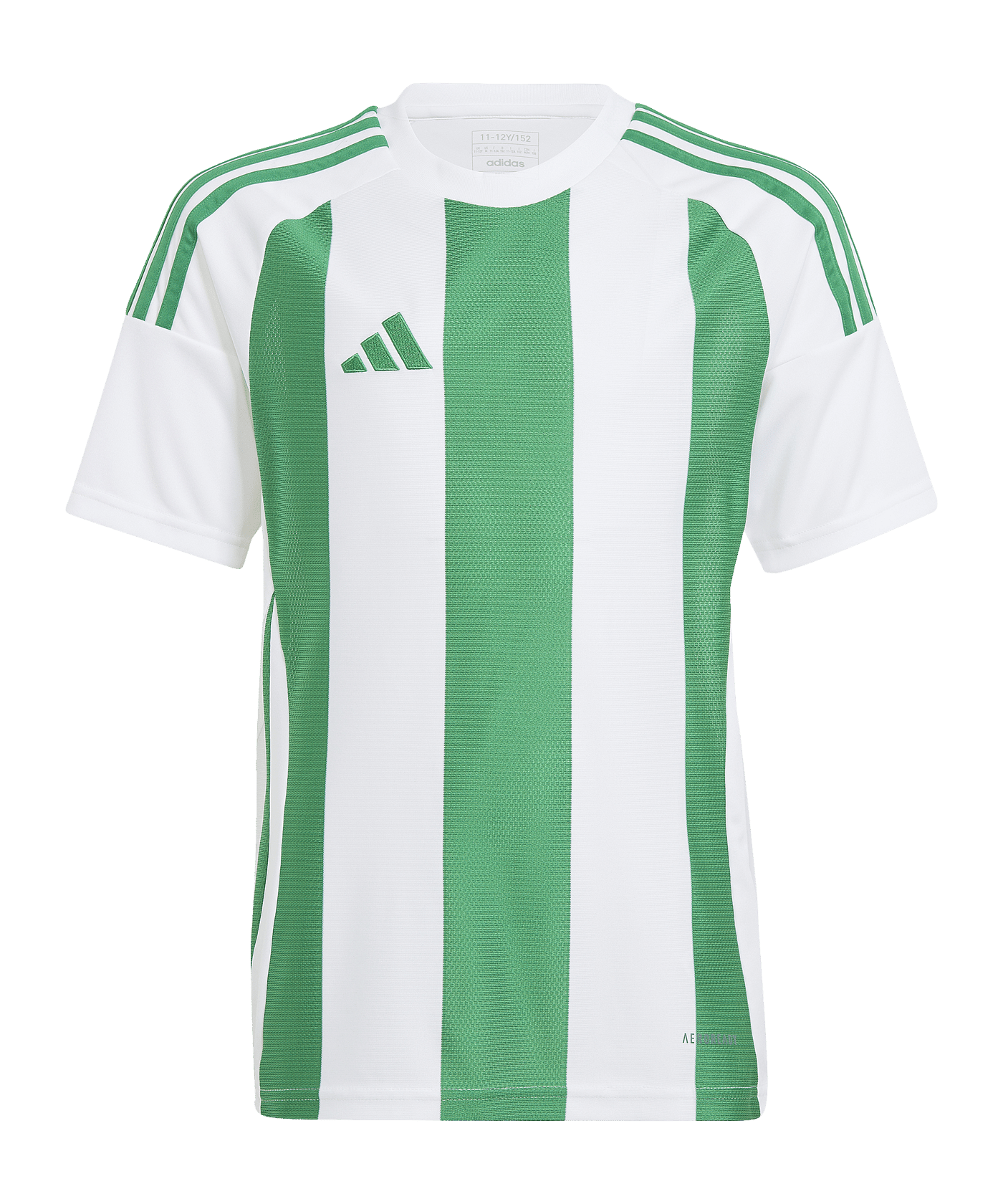 adidas Striped 24 Trikot Kids Weiss Grün - weiss