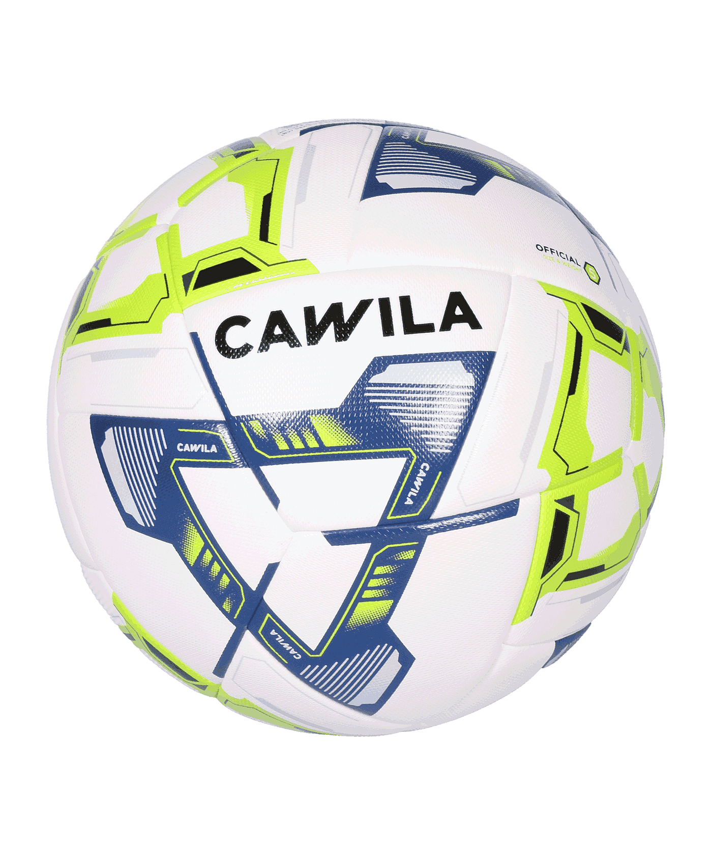 Cawila NEXUS T24 HYBRID Fussball Trainingsball Schwarz Neon - schwarz