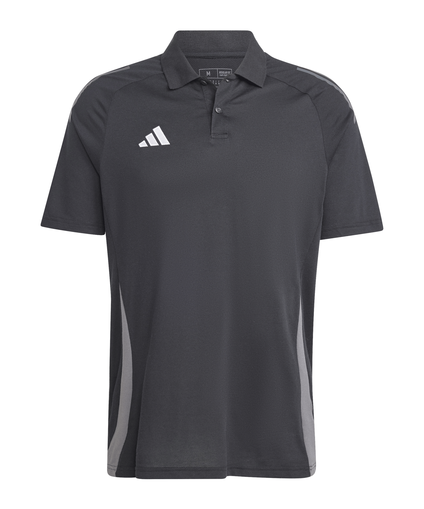 adidas Tiro 24 Comp Poloshirt Schwarz Grau - schwarz