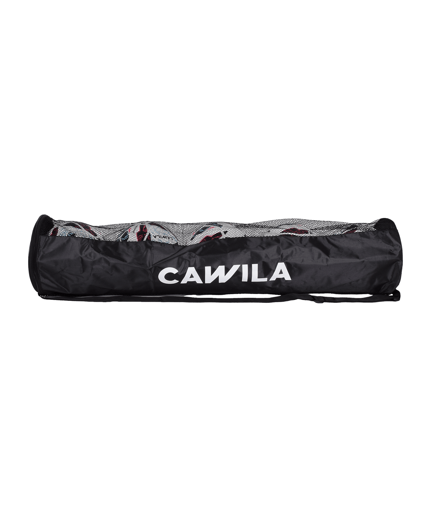 Cawila Ballschlauch 5 Fussbälle Schwarz - schwarz