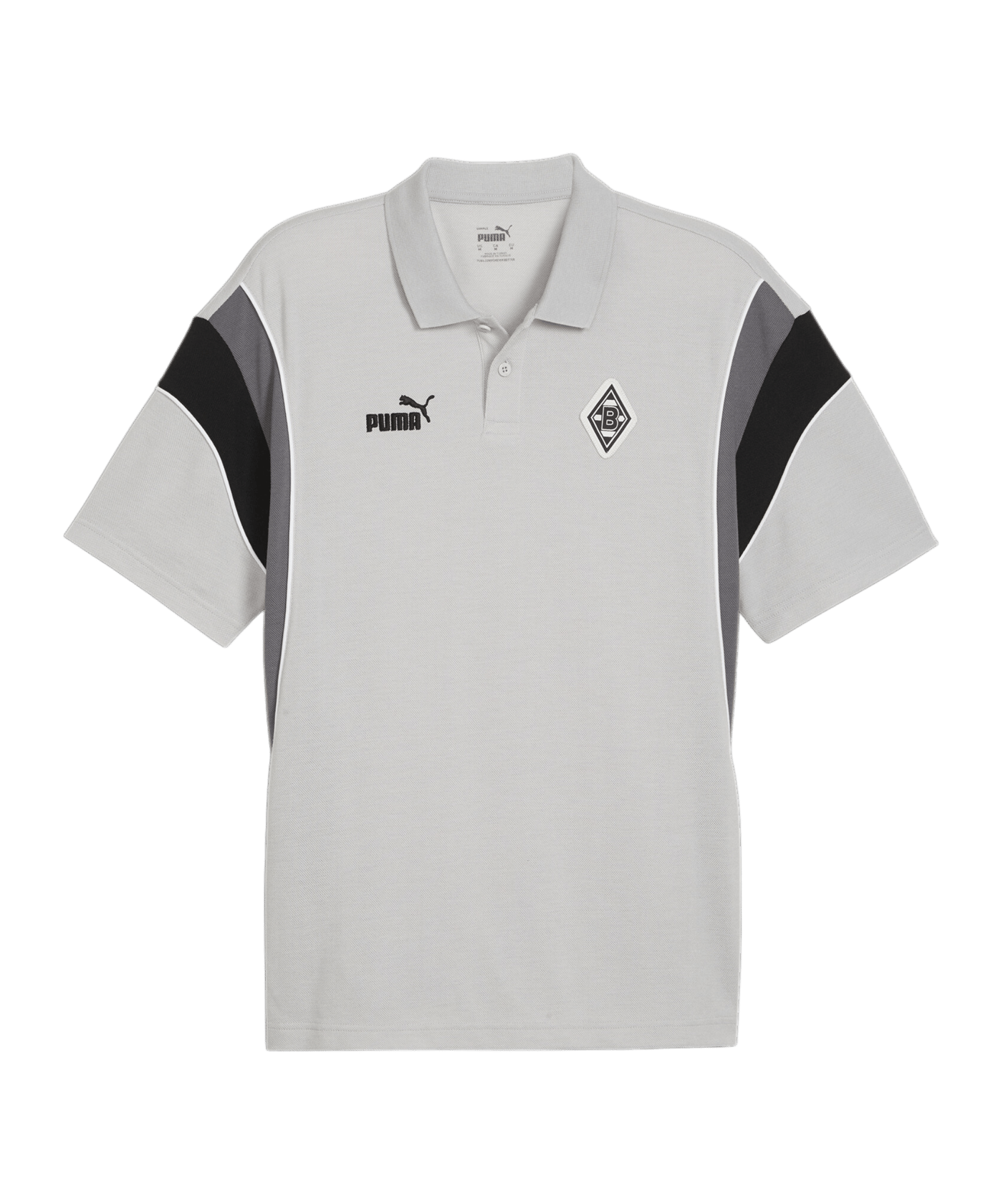 PUMA Borussia Mönchengladbach Archive Polo Shirt Grau F02 - grau