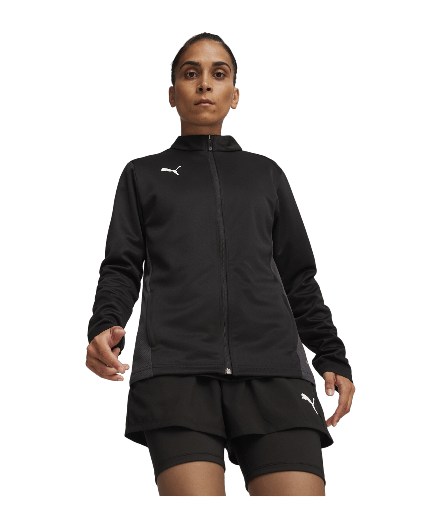 PUMA teamGOAL Trainingsjacke Damen Schwarz F03 - schwarz