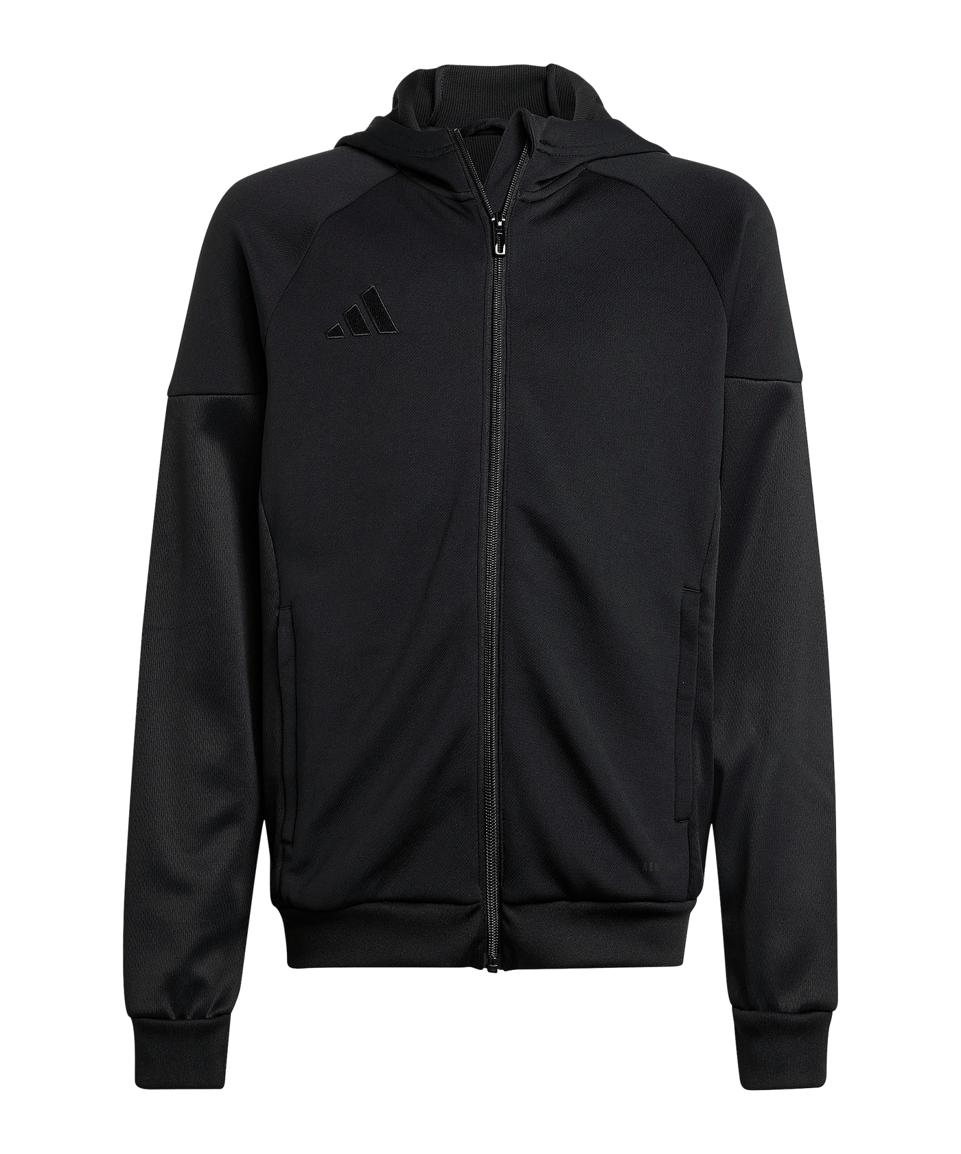 adidas Tiro 25 Travel Kapuzenjacke Kids Schwarz | - schwarz