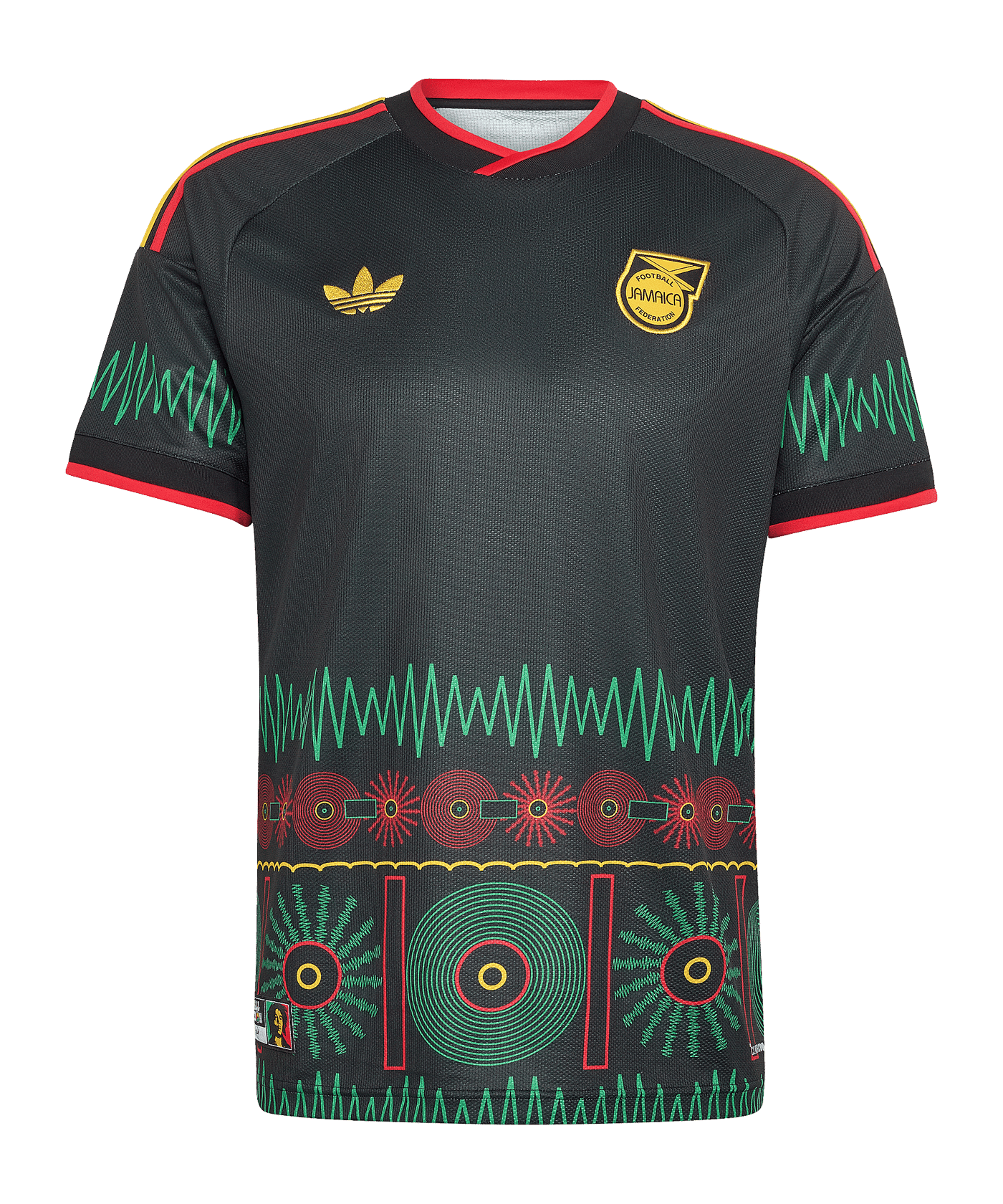 adidas Jamaika Trikot Away WM 2026 Schwarz - schwarz
