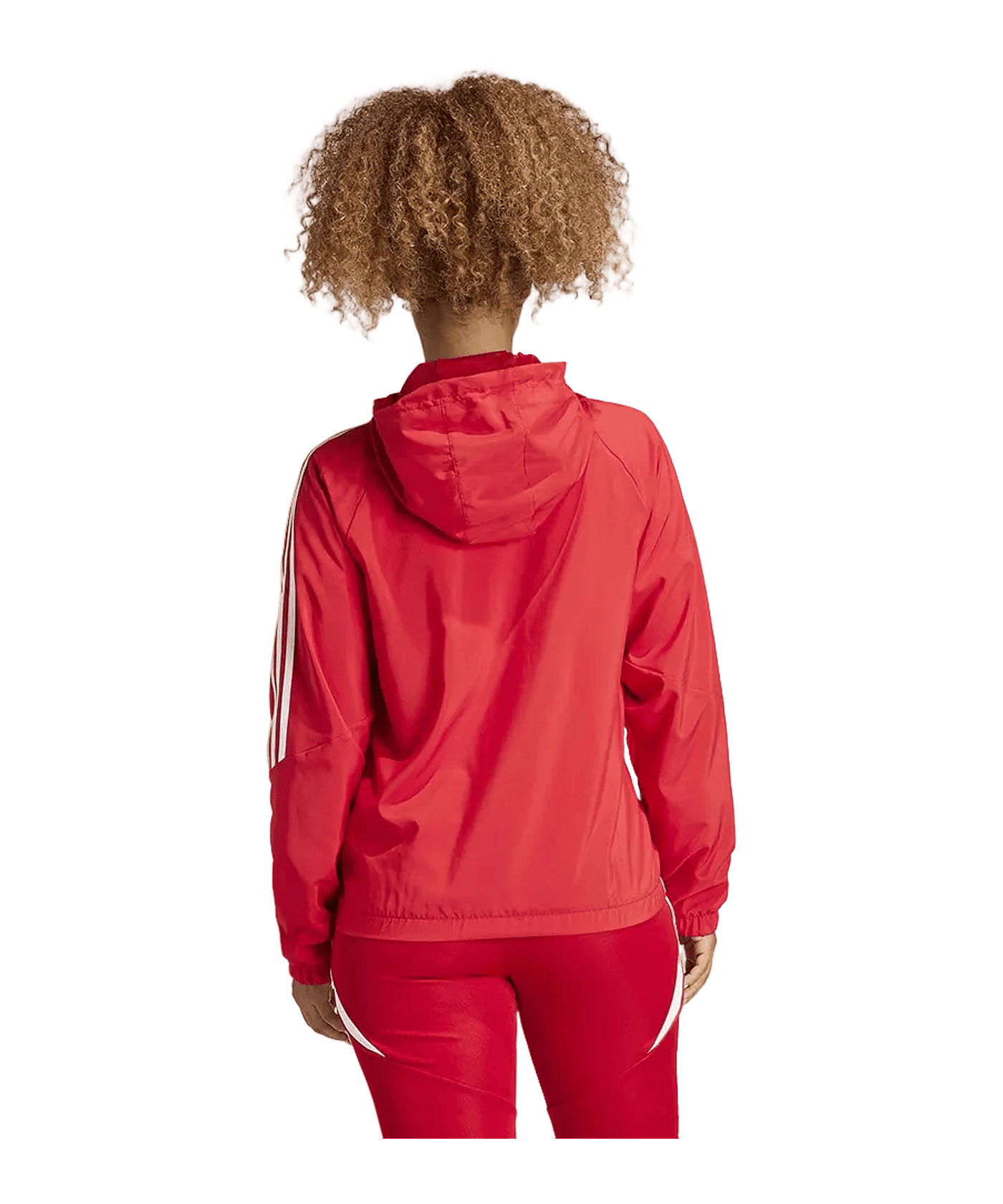 adidas Tiro 24 Windbreaker Damen Rot Weiss - rot