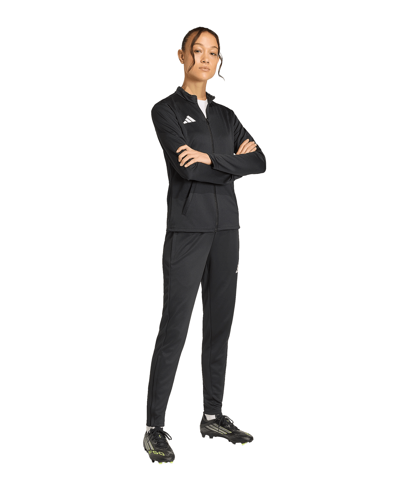 adidas Entrada 26 Trainingsjacke Damen Schwarz - schwarz