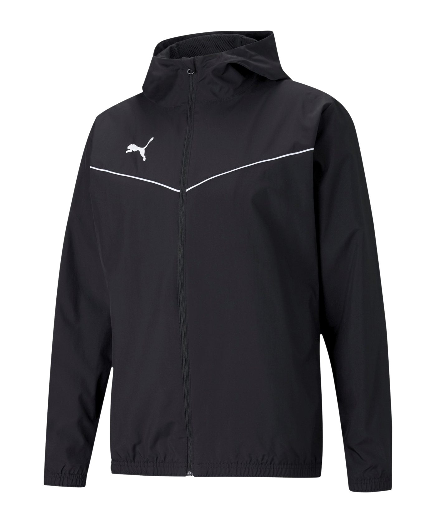 PUMA teamRISE Allwetterjacke Schwarz Weiss F03 - schwarz
