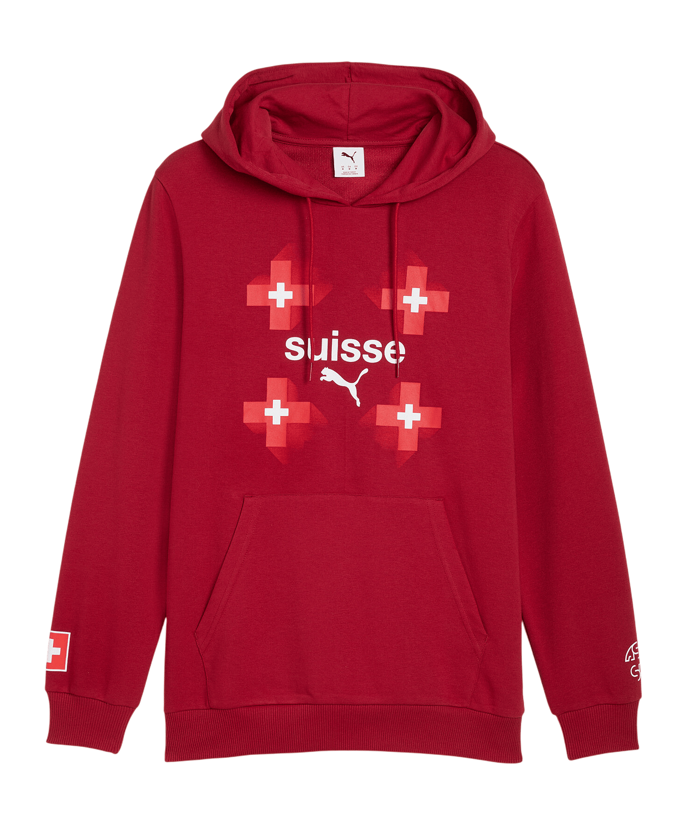PUMA Switzerland FtblCulture Hoody Rot F02 - rot