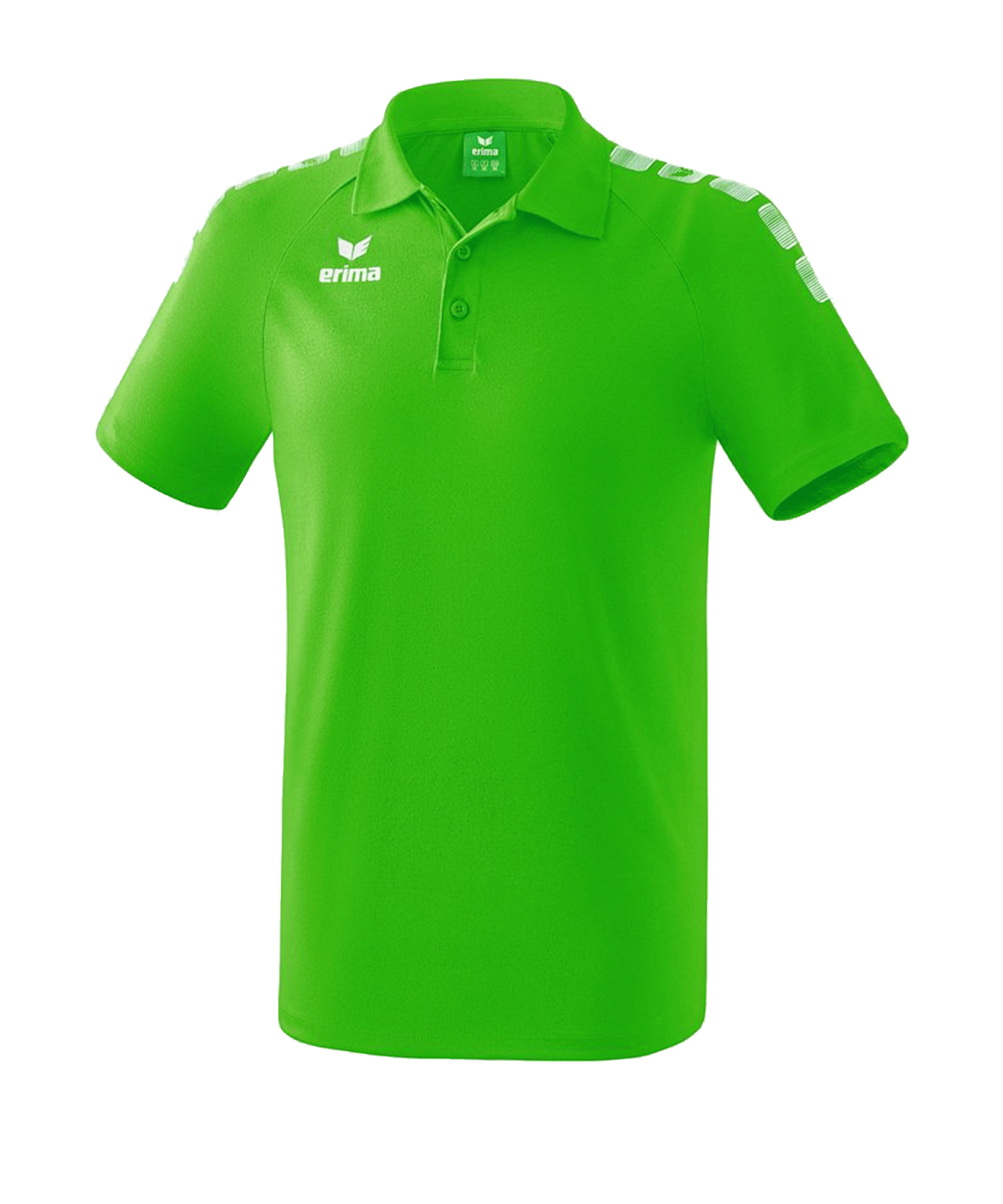 Erima Essential 5-C Poloshirt Grün Weiss - gruen