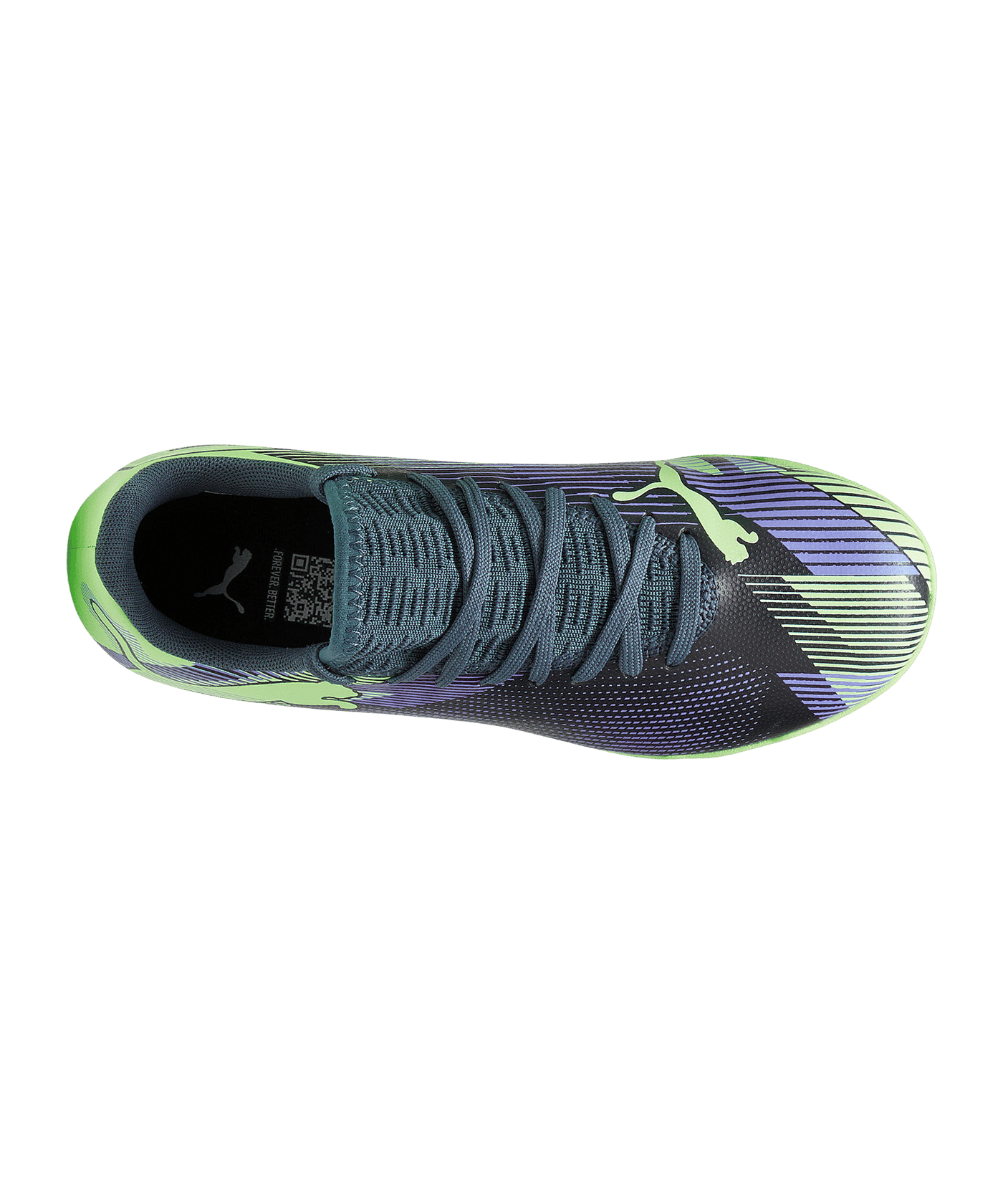 PUMA FUTURE 7 Play IN Lights Out Jr Kids Grau Weiss F03 - grau