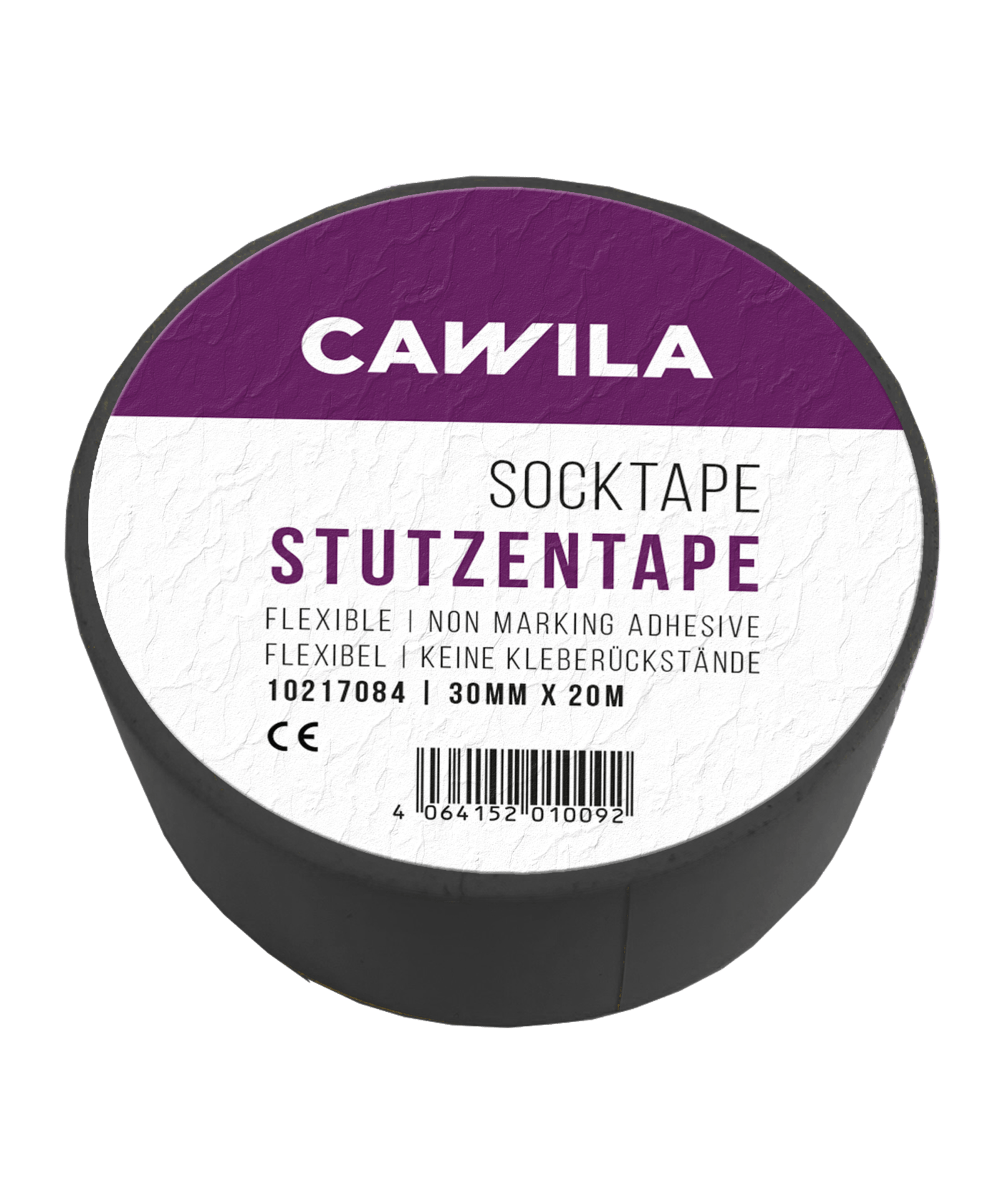 Cawila Stutzentape 3,0cmx20m Schwarz - schwarz