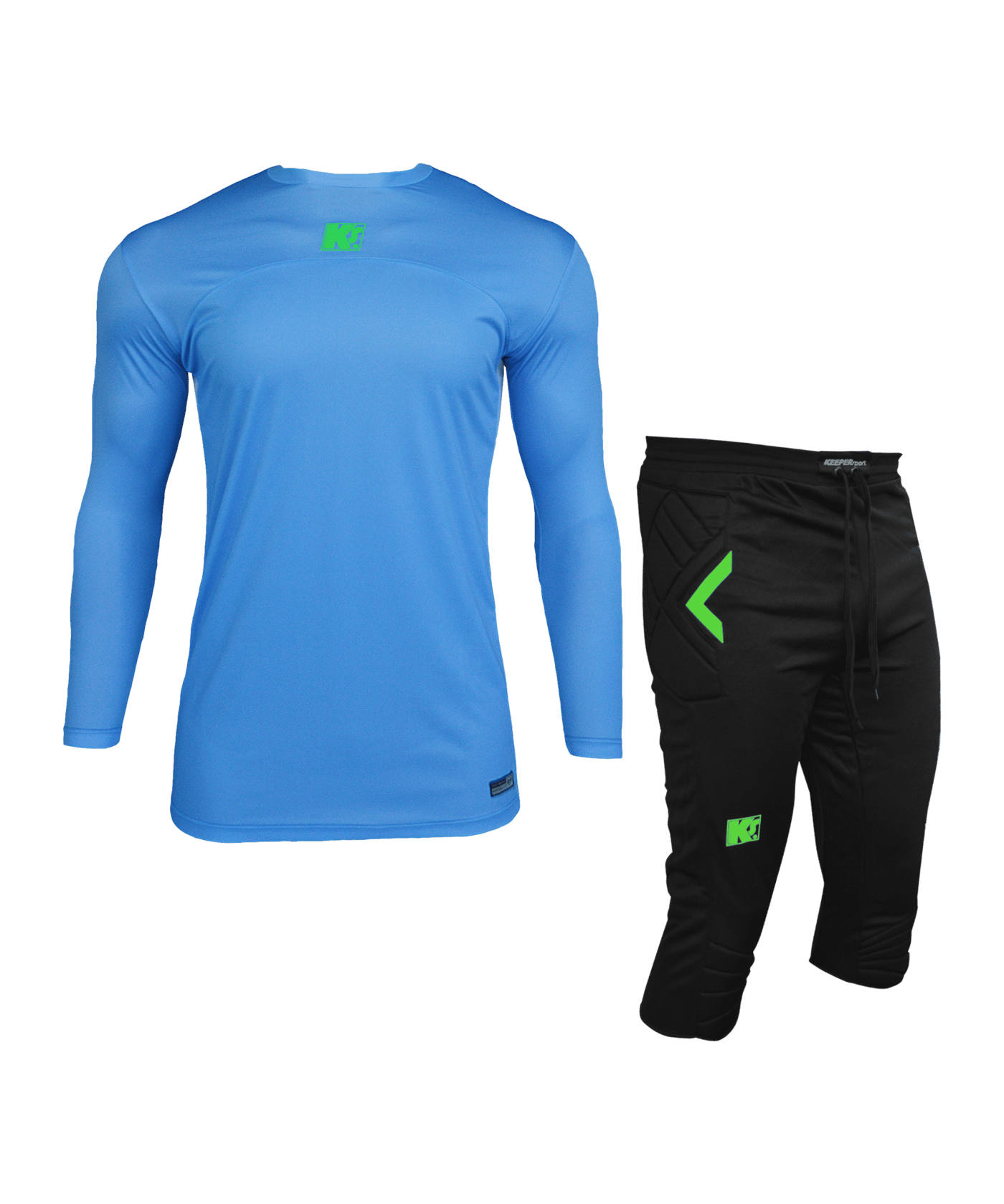 KEEPERsport Torwarttrikot Set LS Kids Blau F425 - blau