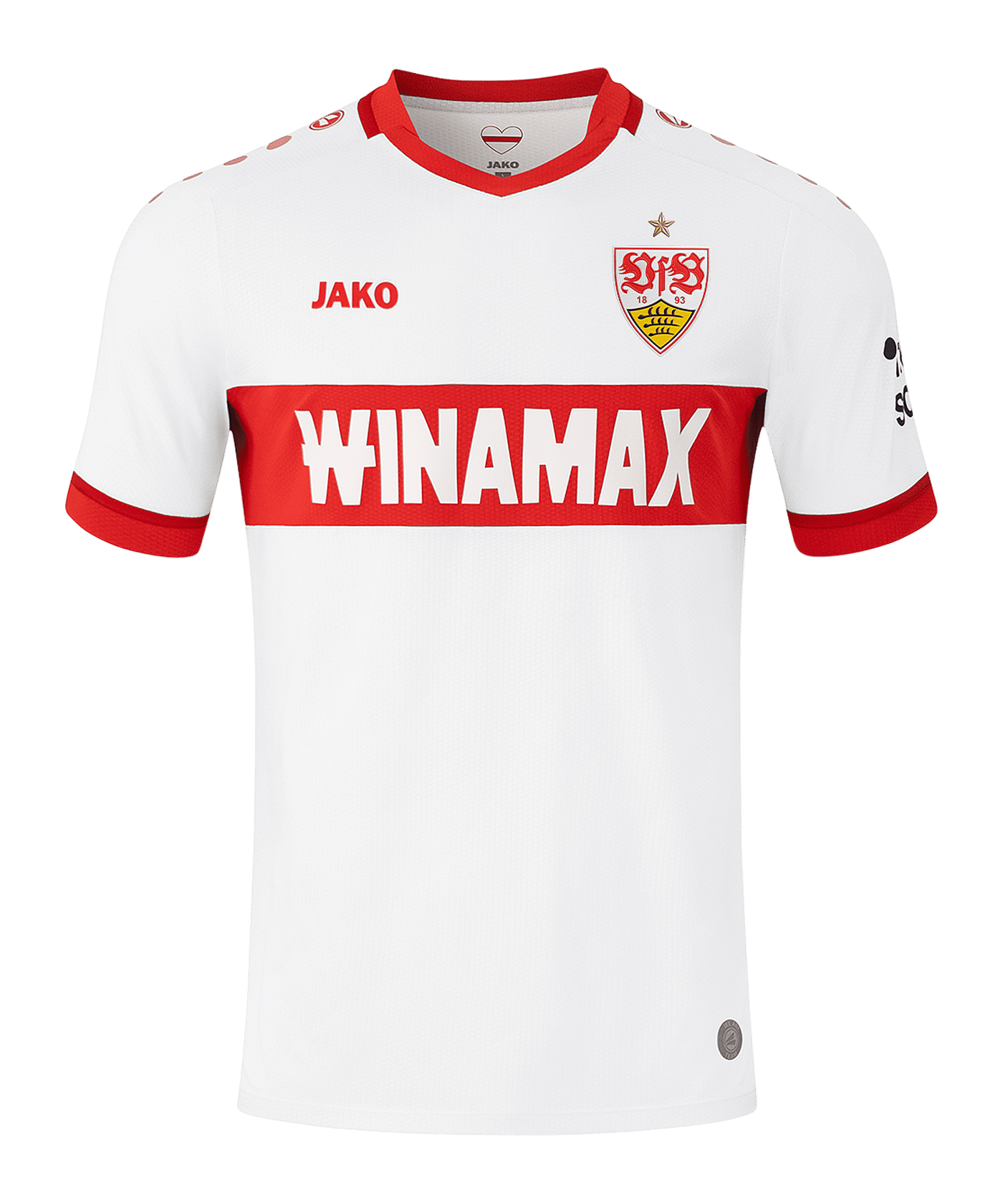 JAKO VfB Stuttgart Trikot Home 2024/2025 Weiss - weiss