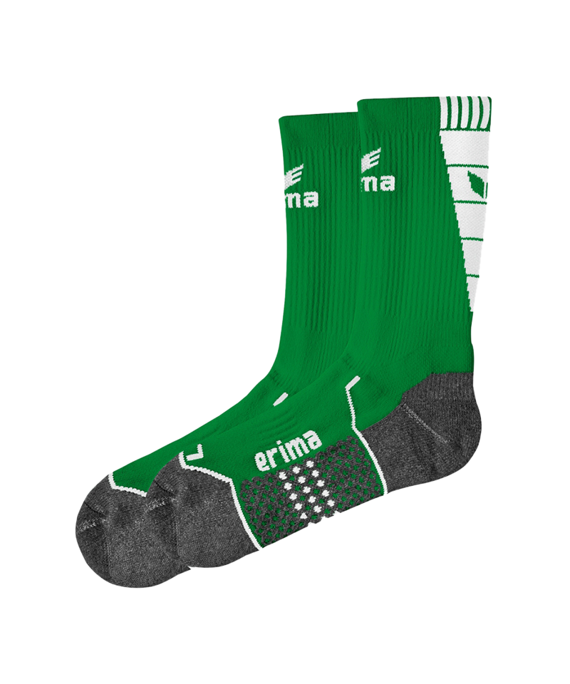 Erima Short Socks Trainingssocken Grün Weiss - gruen