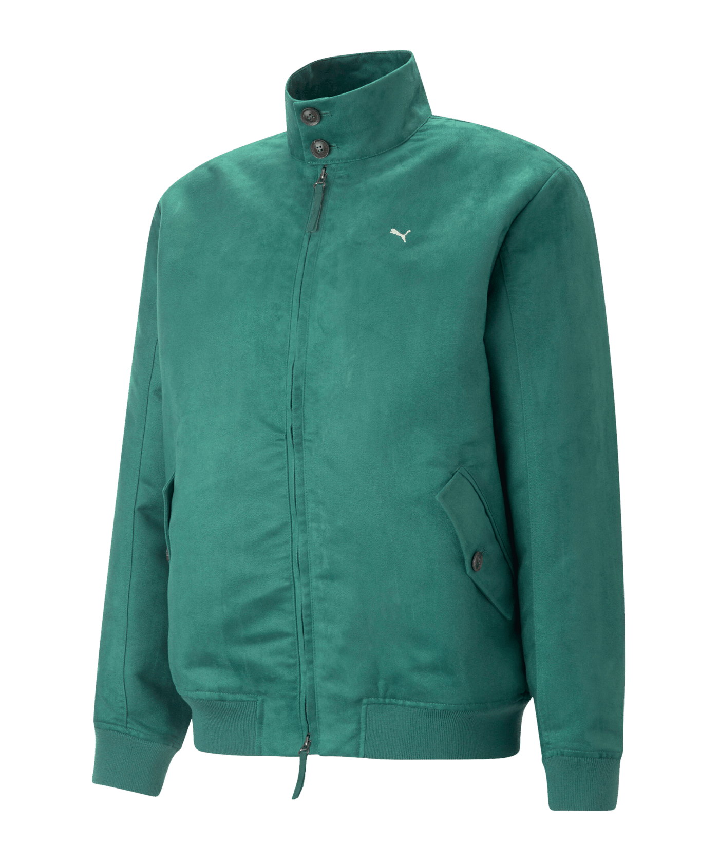PUMA MMQ FAST GREEN Harrington Jacke Grün F37 - rot