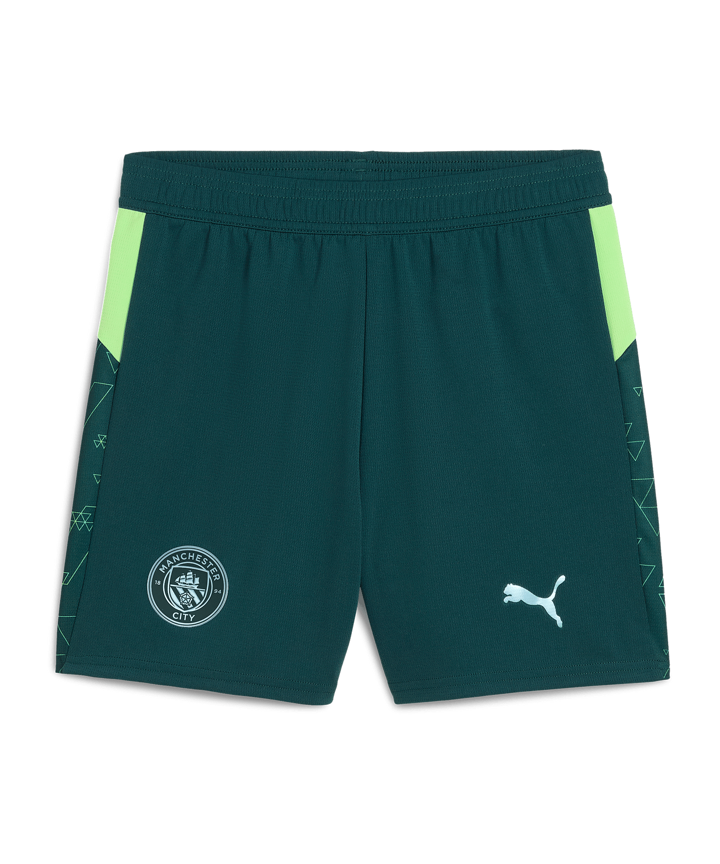 PUMA Manchester City Replica Short Kids Grün F04 - gruen
