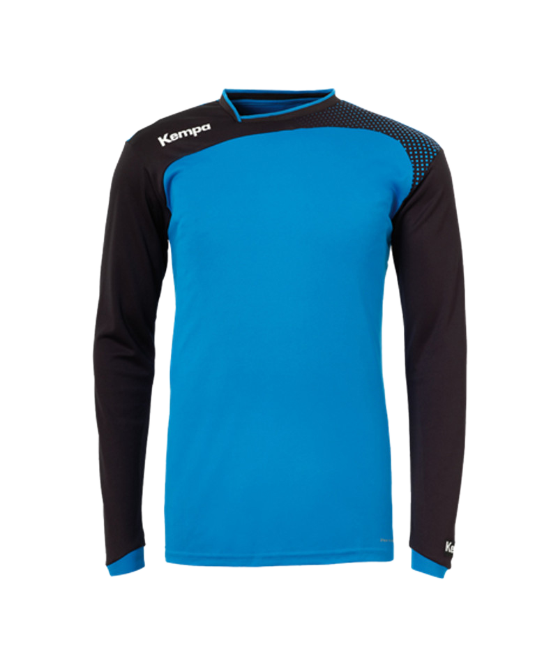 Kempa Emotion Trikot langarm Blau Schwarz F01 - blau
